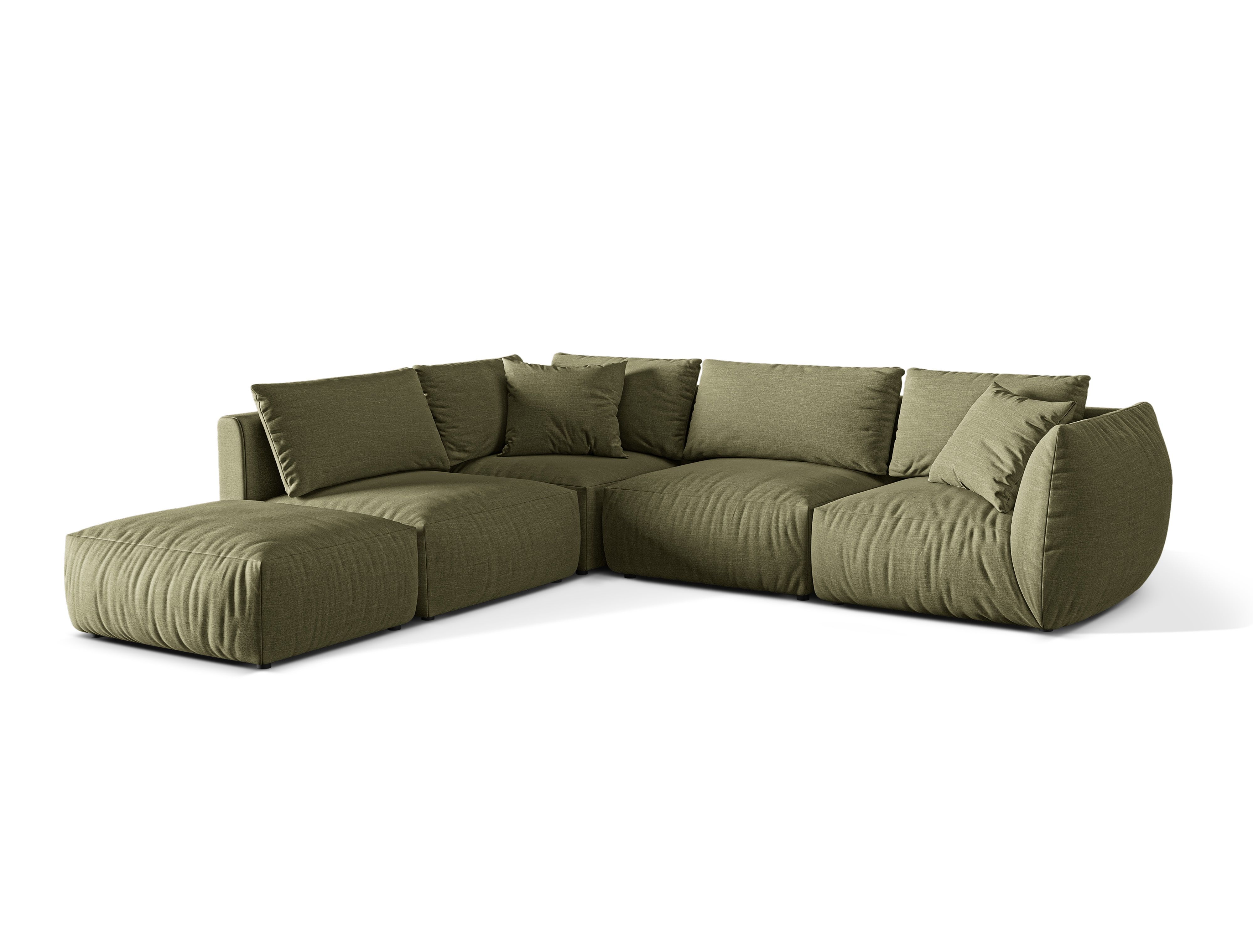 Modular Left Corner Sofa, "Chris", 4 Seats, 295x290x80