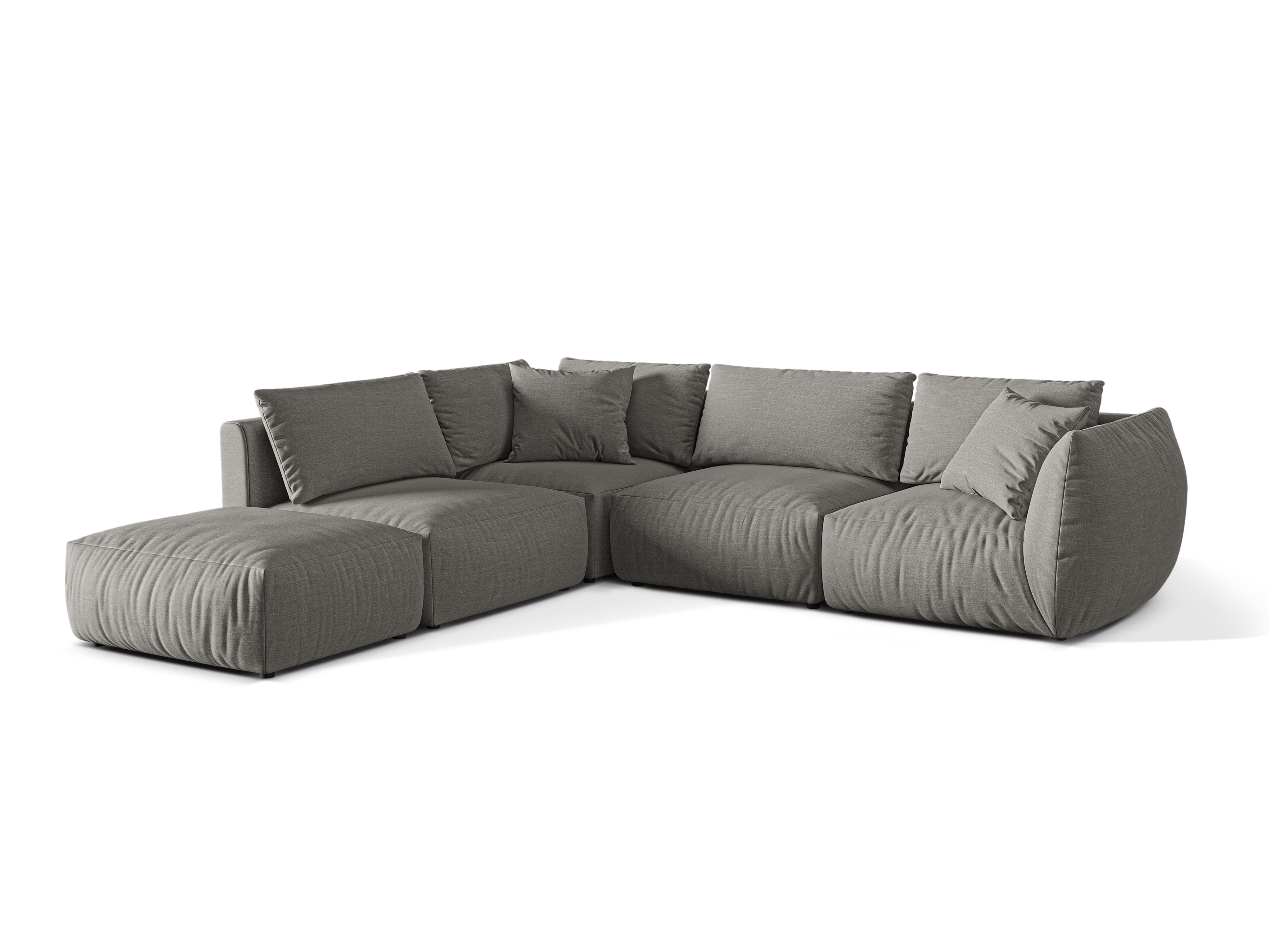 Modular Left Corner Sofa, "Chris", 4 Seats, 295x290x80