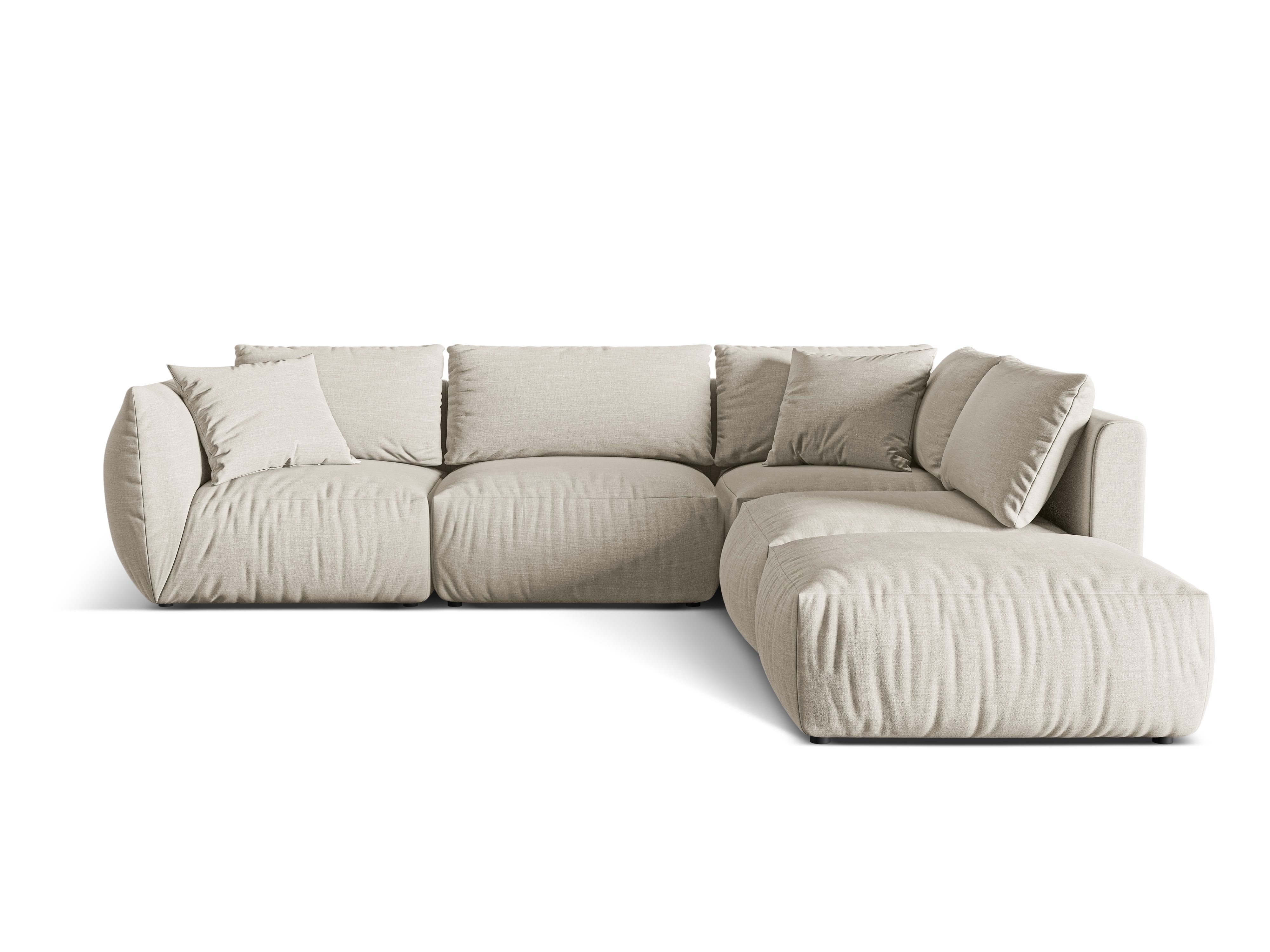 Modular Right Corner Sofa, "Chris", 4 Seats, 295x290x80