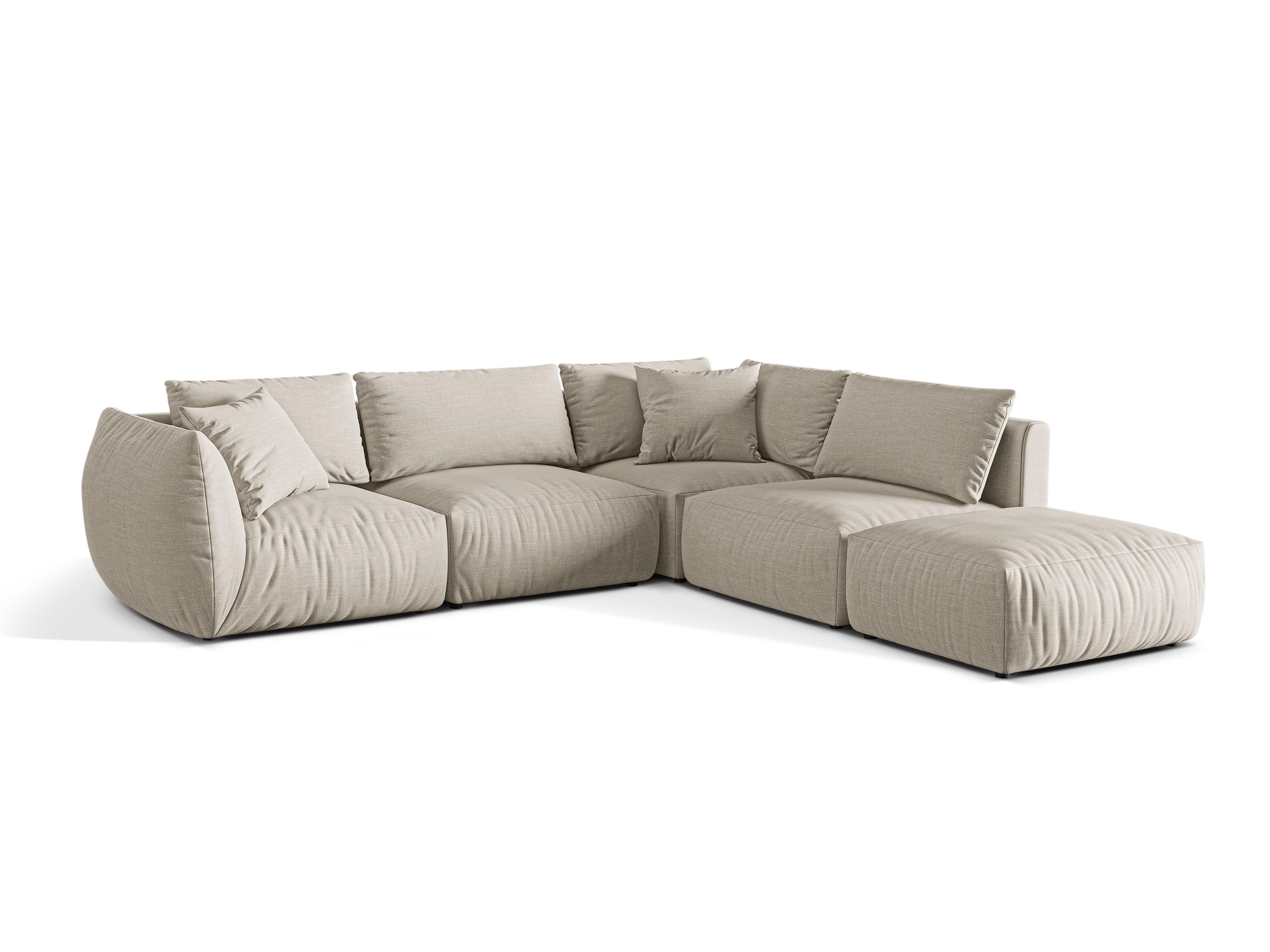 Modular Right Corner Sofa, "Chris", 4 Seats, 295x290x80