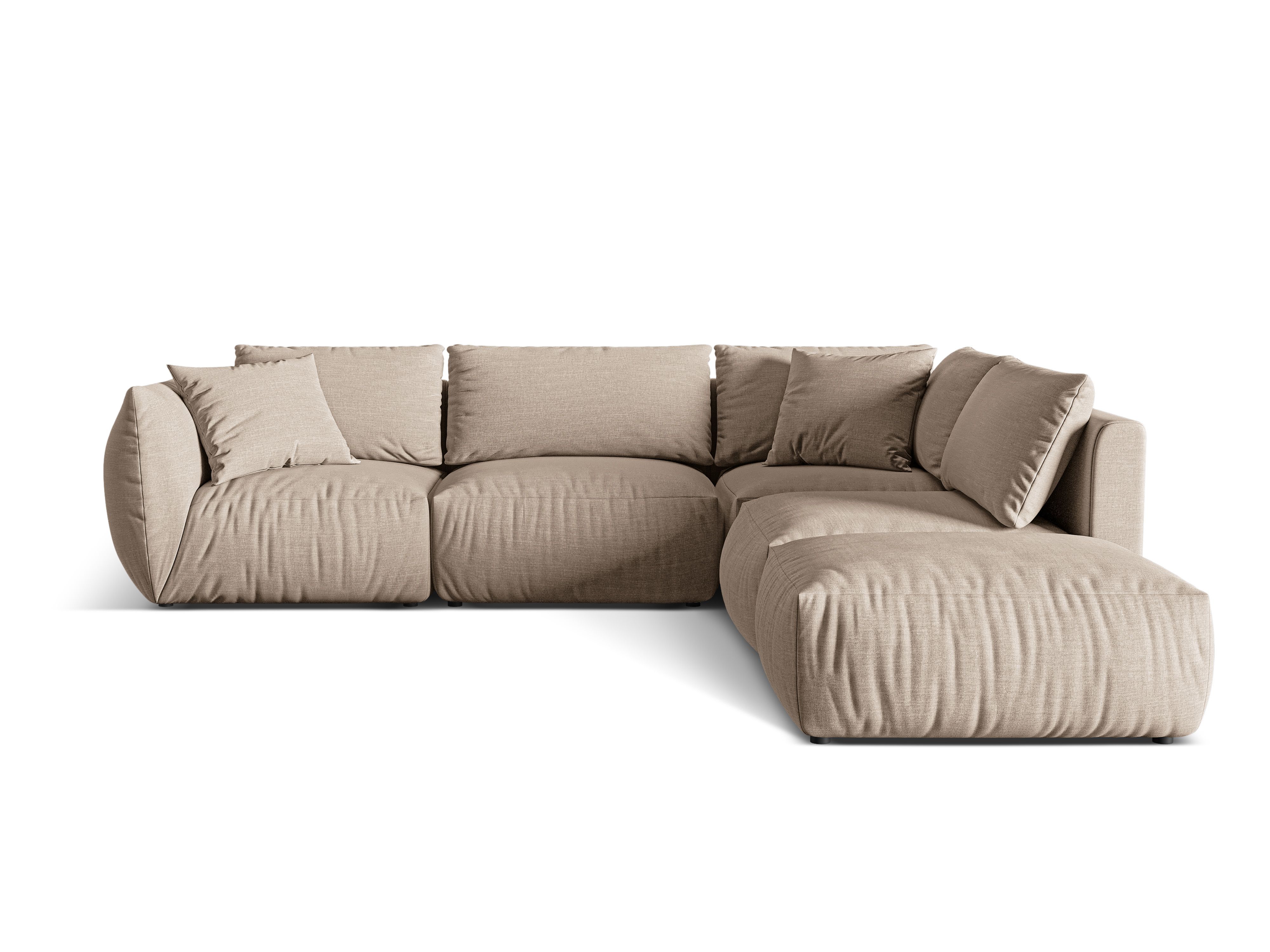 Modular Right Corner Sofa, "Chris", 4 Seats, 295x290x80