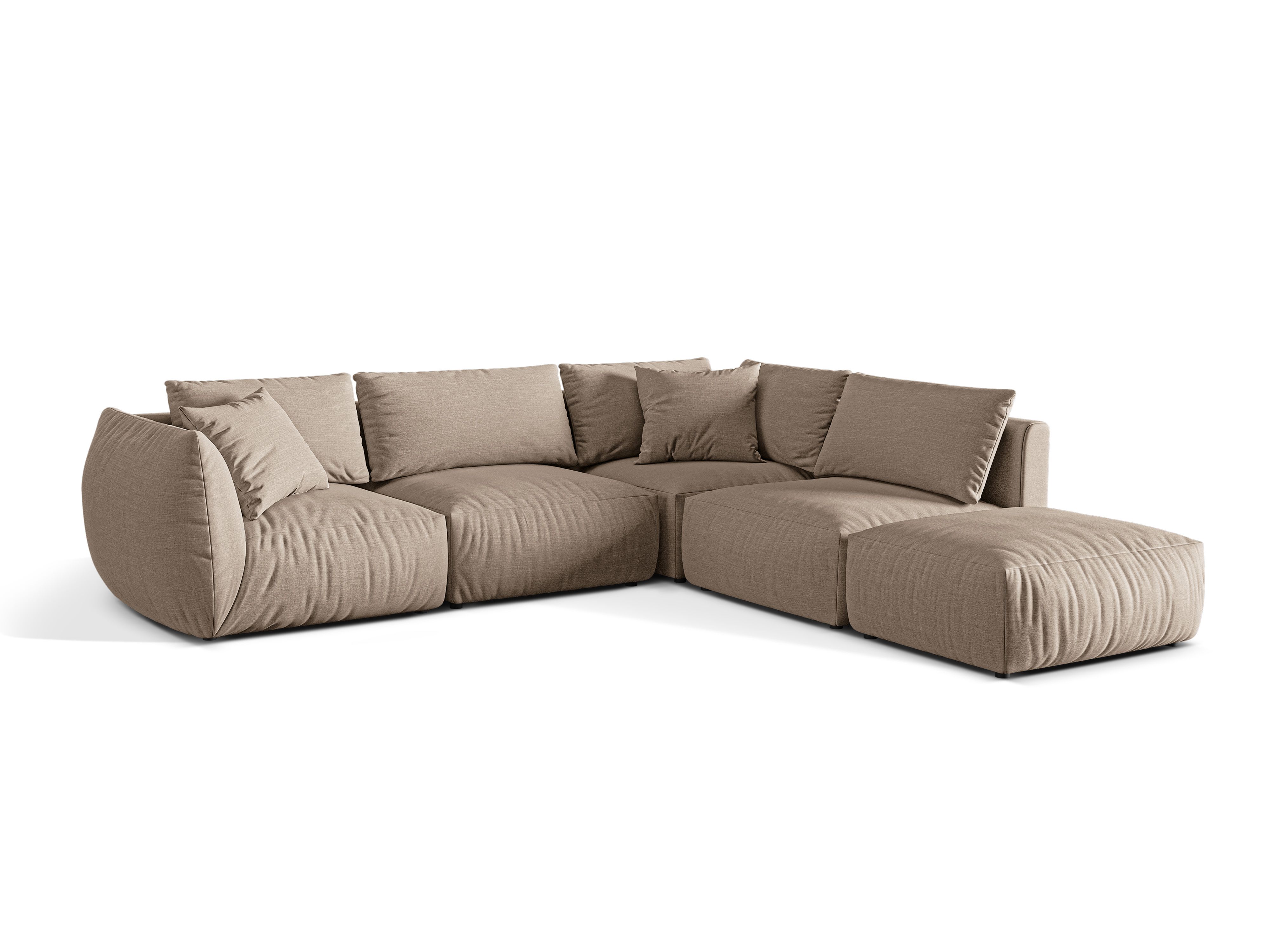 Modular Right Corner Sofa, "Chris", 4 Seats, 295x290x80