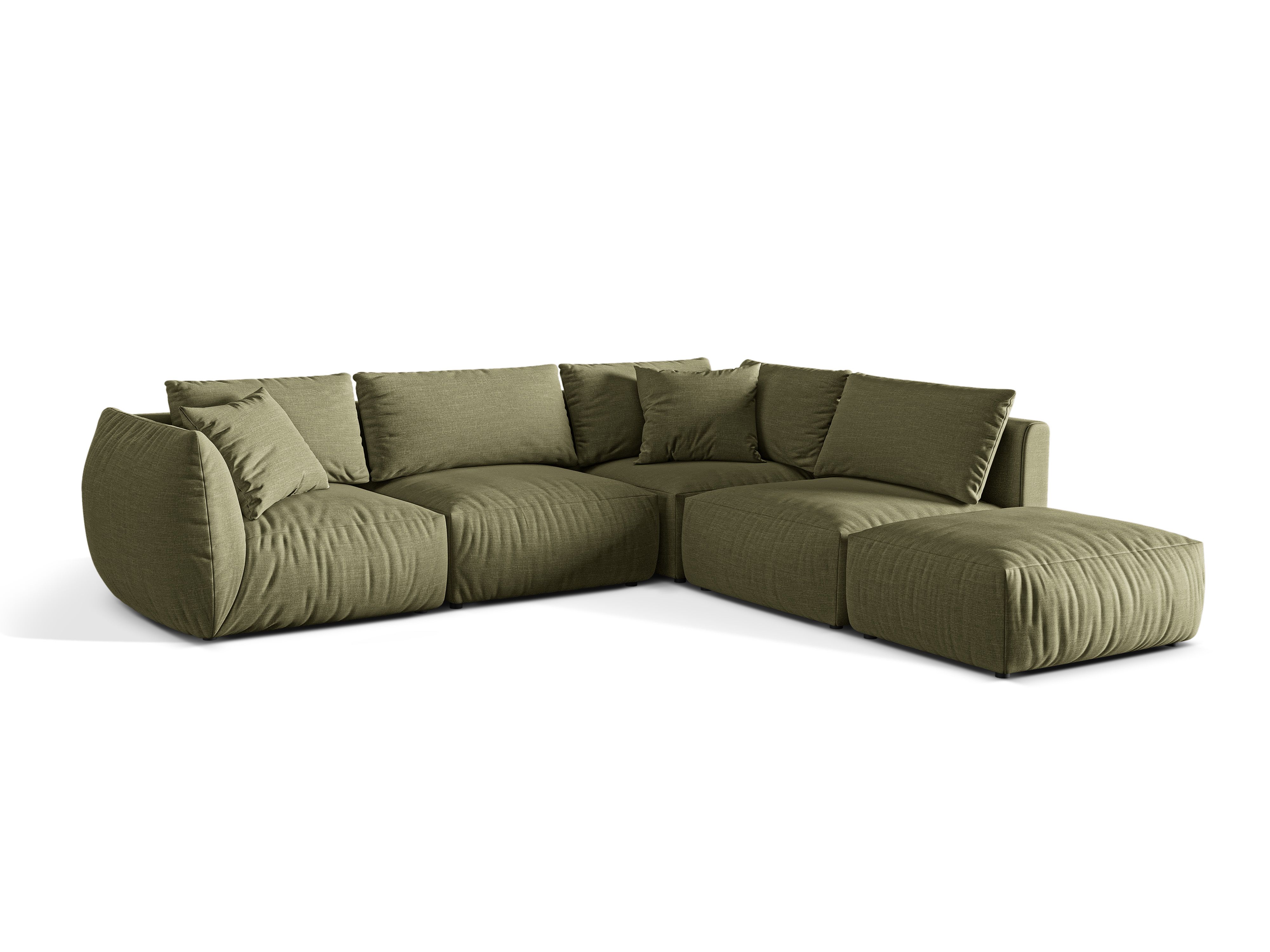 Modular Right Corner Sofa, "Chris", 4 Seats, 295x290x80