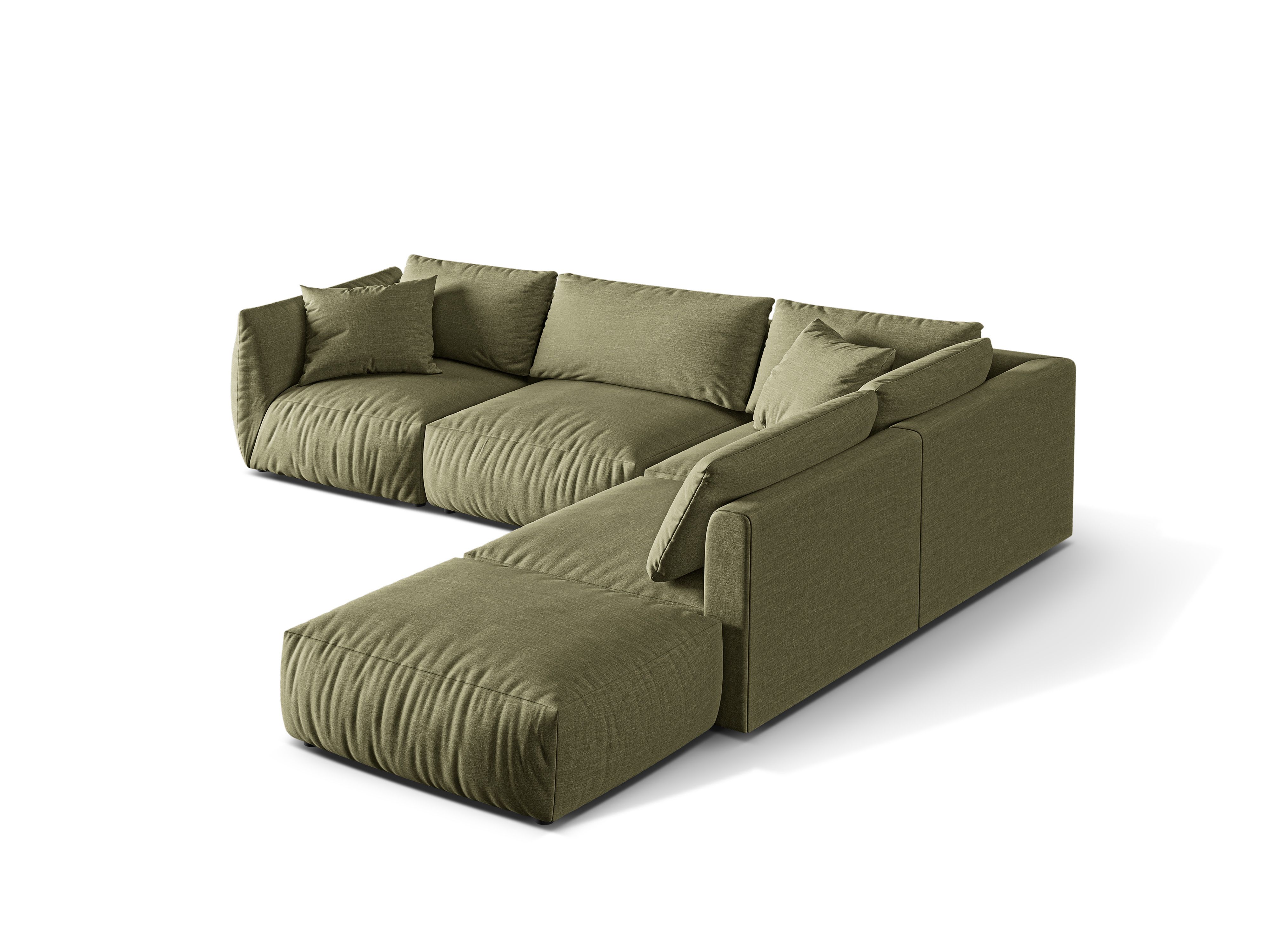 Modular Right Corner Sofa, "Chris", 4 Seats, 295x290x80