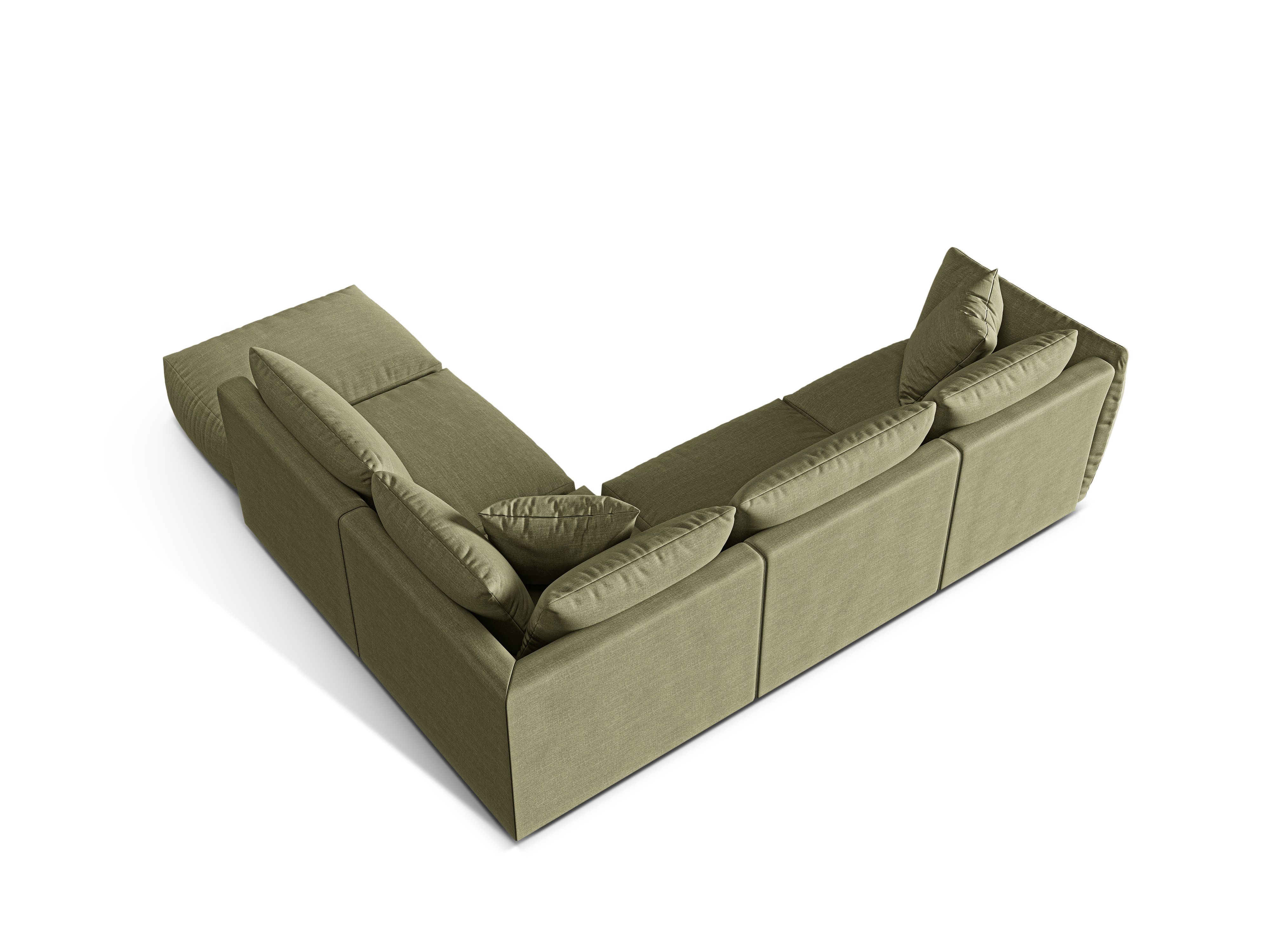 Modular Right Corner Sofa, "Chris", 4 Seats, 295x290x80