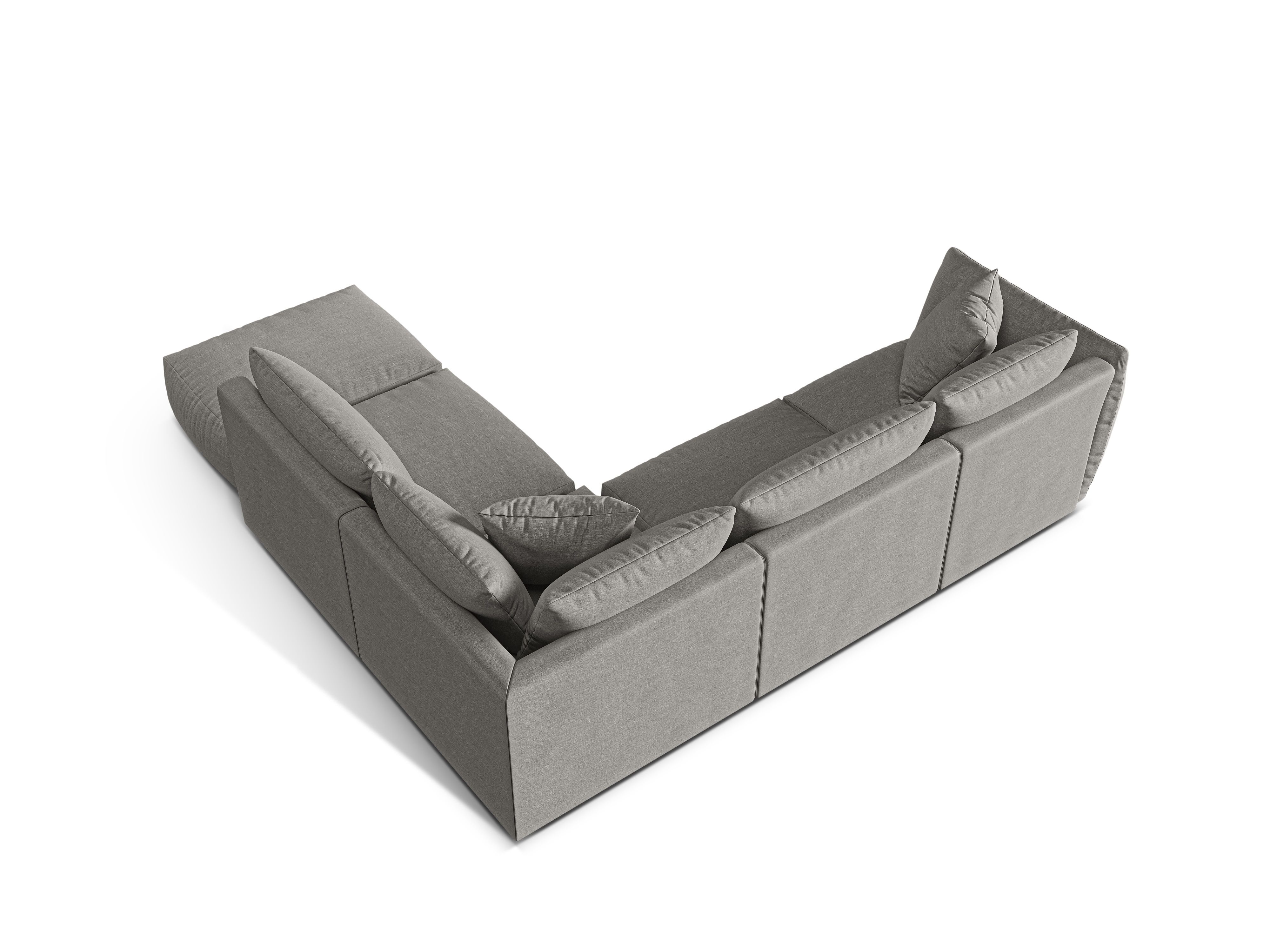 Modular Right Corner Sofa, "Chris", 4 Seats, 295x290x80