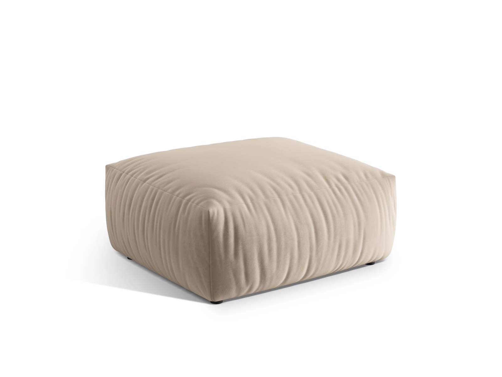 Velvet Pouf, "Chris", 1 Seat, 100x85x43