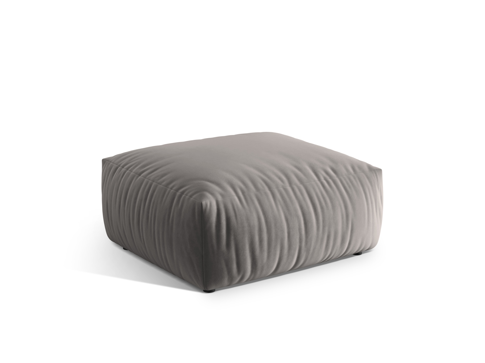 Velvet Pouf, "Chris", 1 Seat, 100x85x43