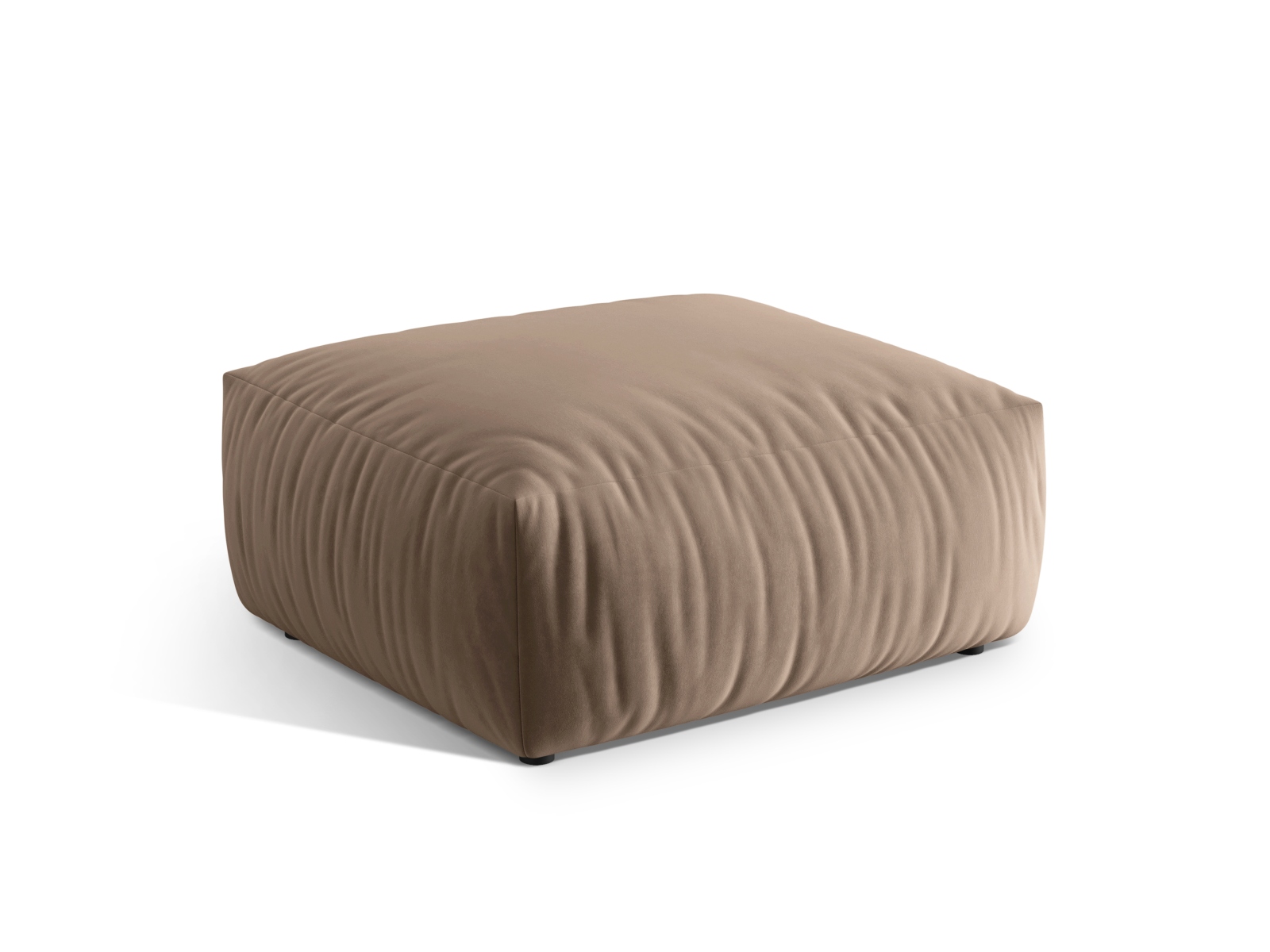Velvet Pouf, "Chris", 1 Seat, 100x100x43