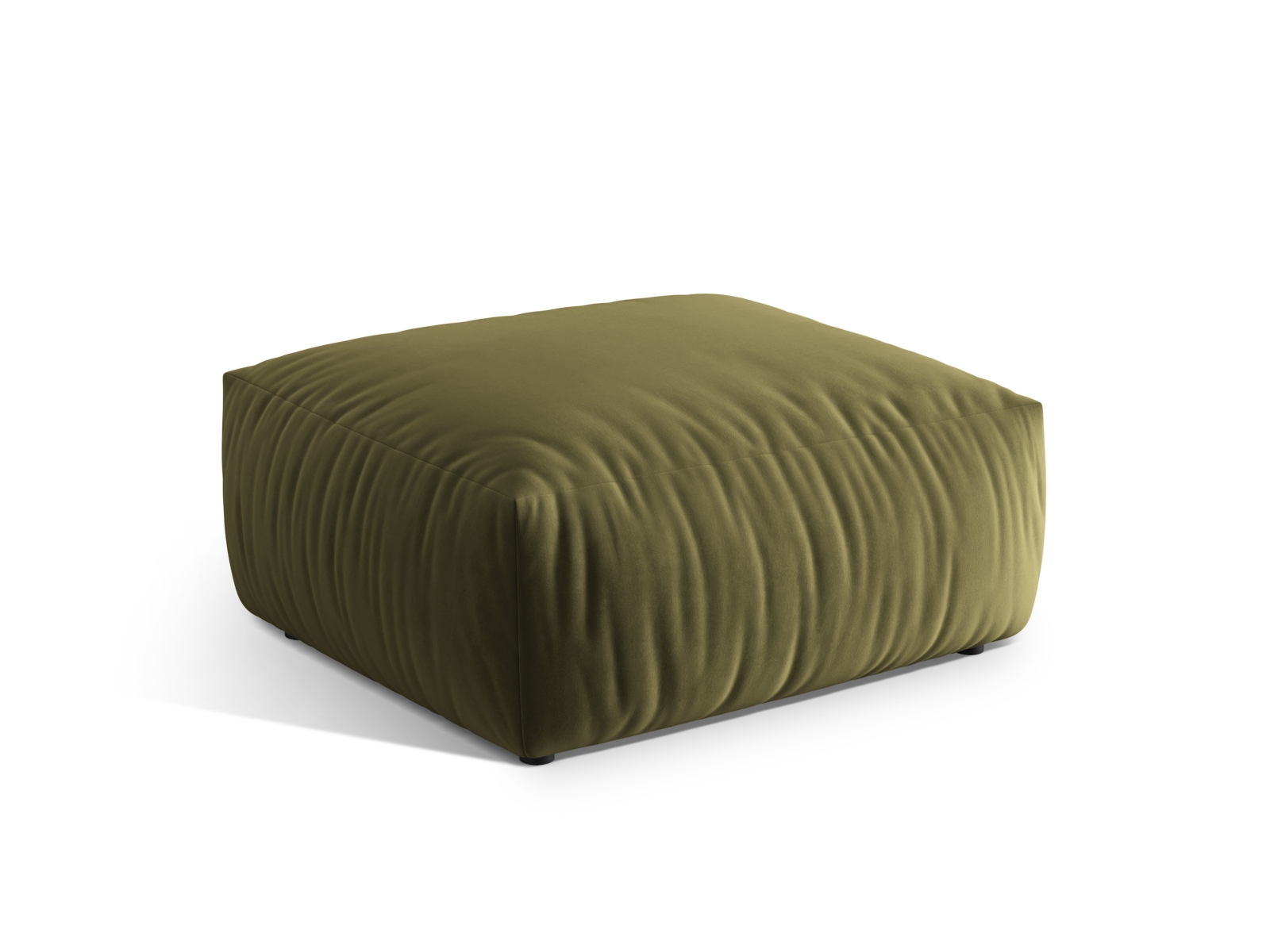 Velvet Pouf, "Chris", 1 Seat, 100x100x43