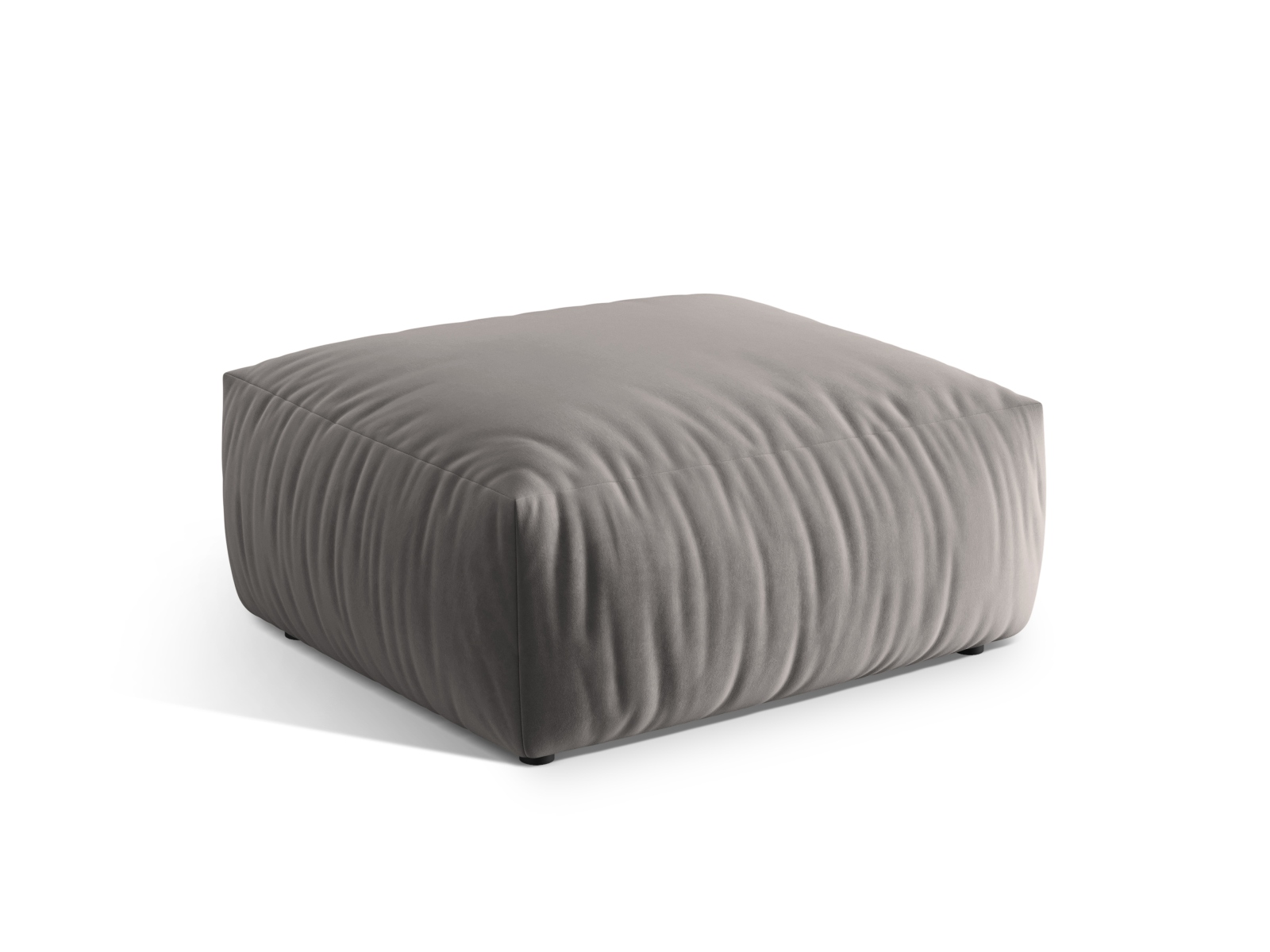 Velvet Pouf, "Chris", 1 Seat, 100x100x43