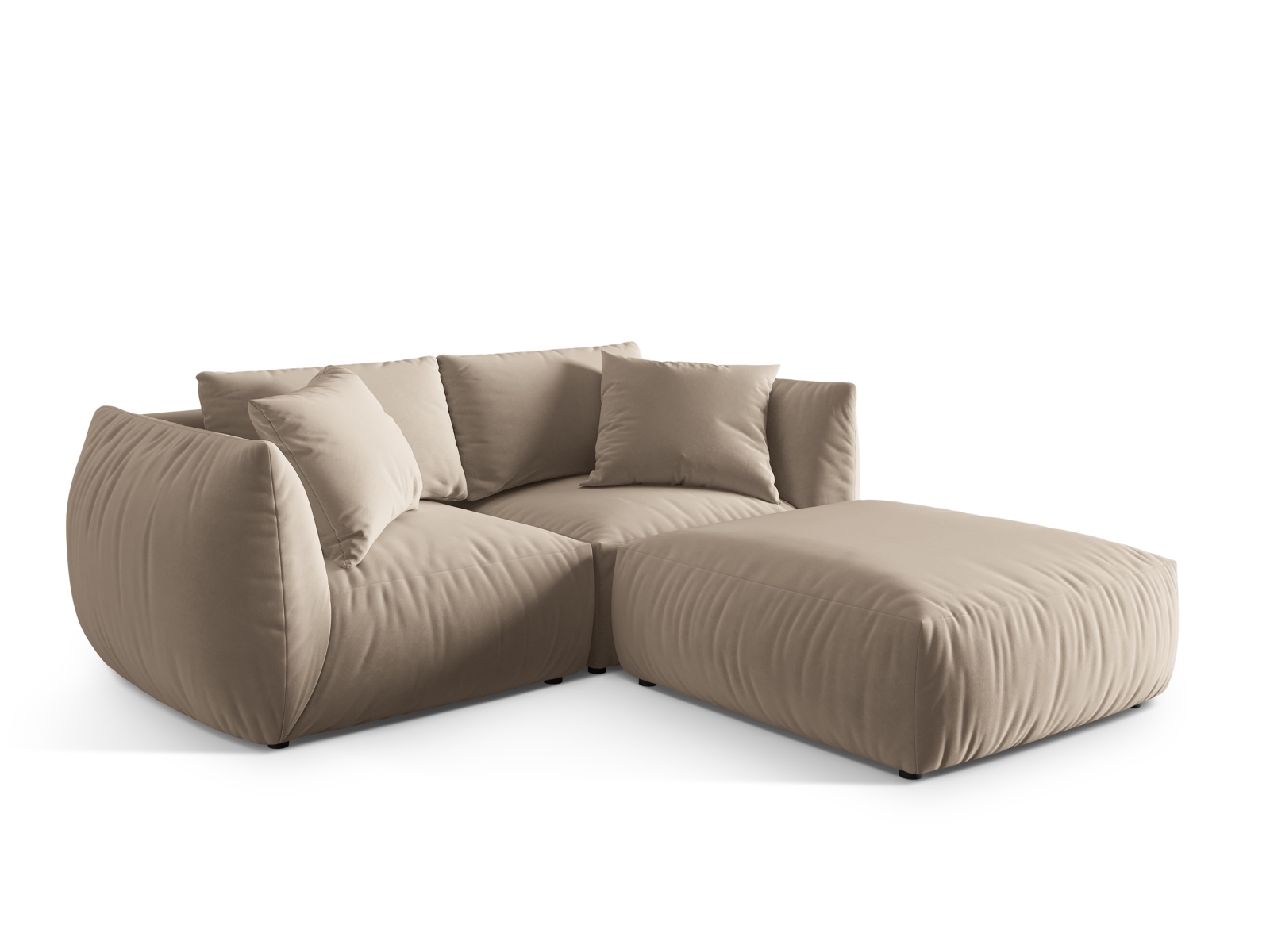 Modular Corner Sofa, "Chris", 4 Seats, 220x200x80