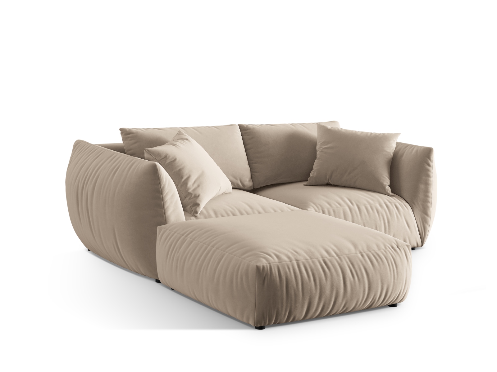Modular Corner Sofa, "Chris", 4 Seats, 220x200x80