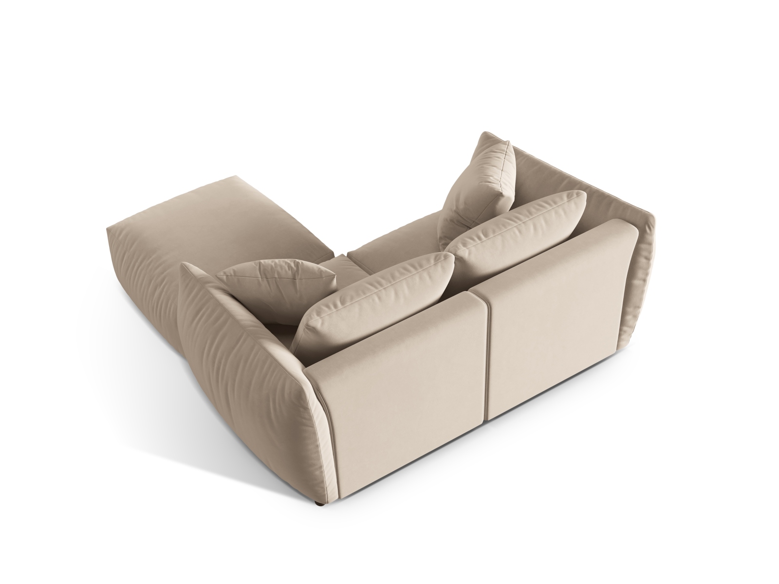 Modular Corner Sofa, "Chris", 4 Seats, 220x200x80