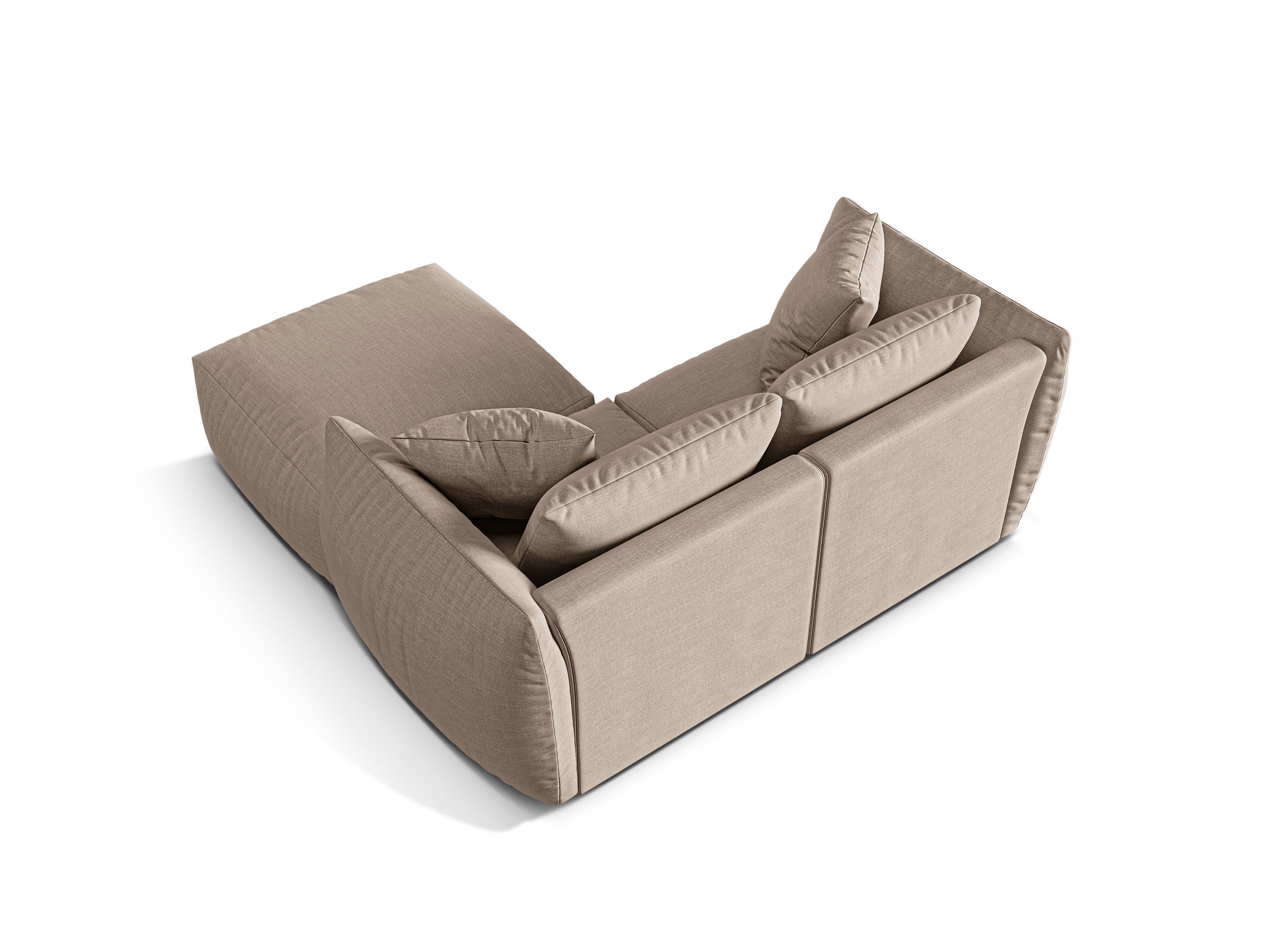Modular Corner Sofa, "Chris", 4 Seats, 220x200x80