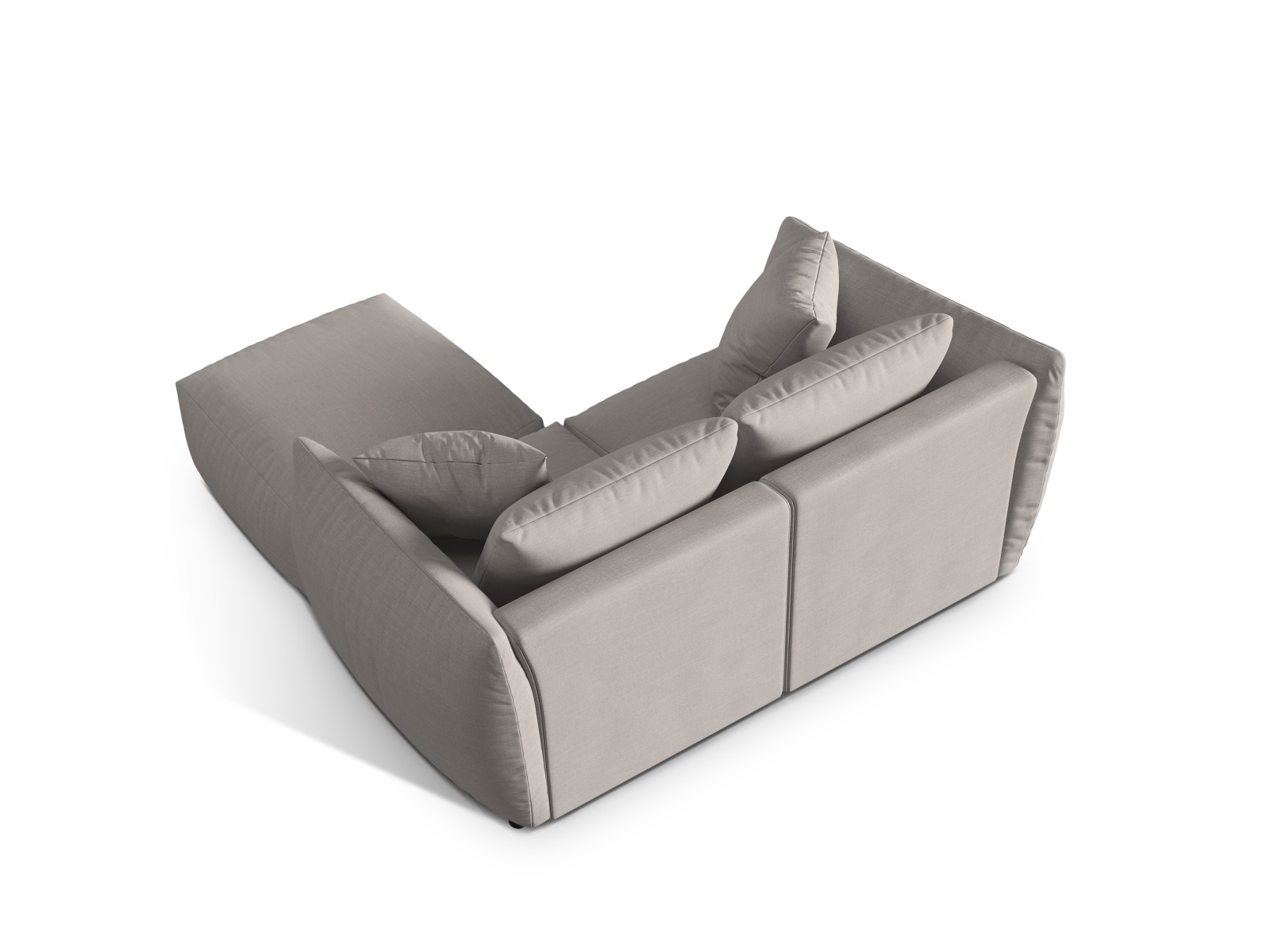 Modular Corner Sofa, "Chris", 4 Seats, 220x200x80