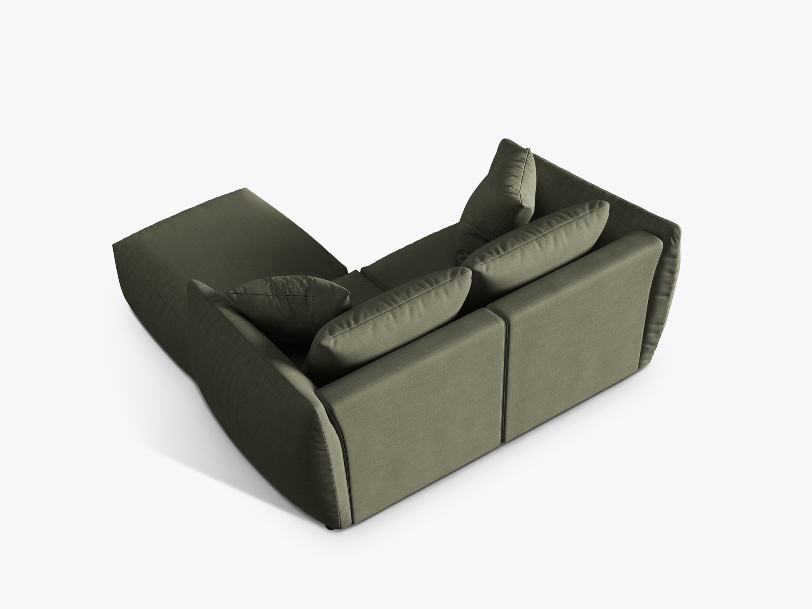 Modular Corner Sofa, "Chris", 4 Seats, 220x200x80