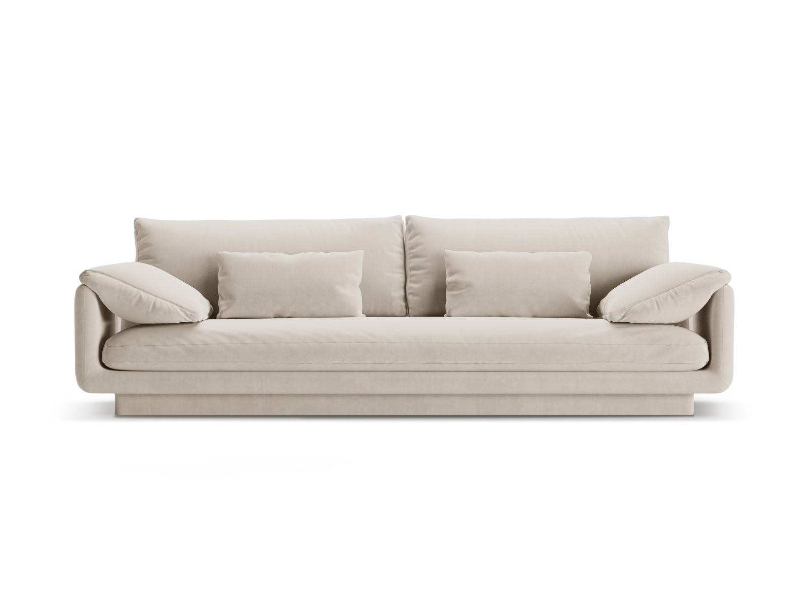 Velvet Sofa, "Torino", 4 Seats, 250x103x83