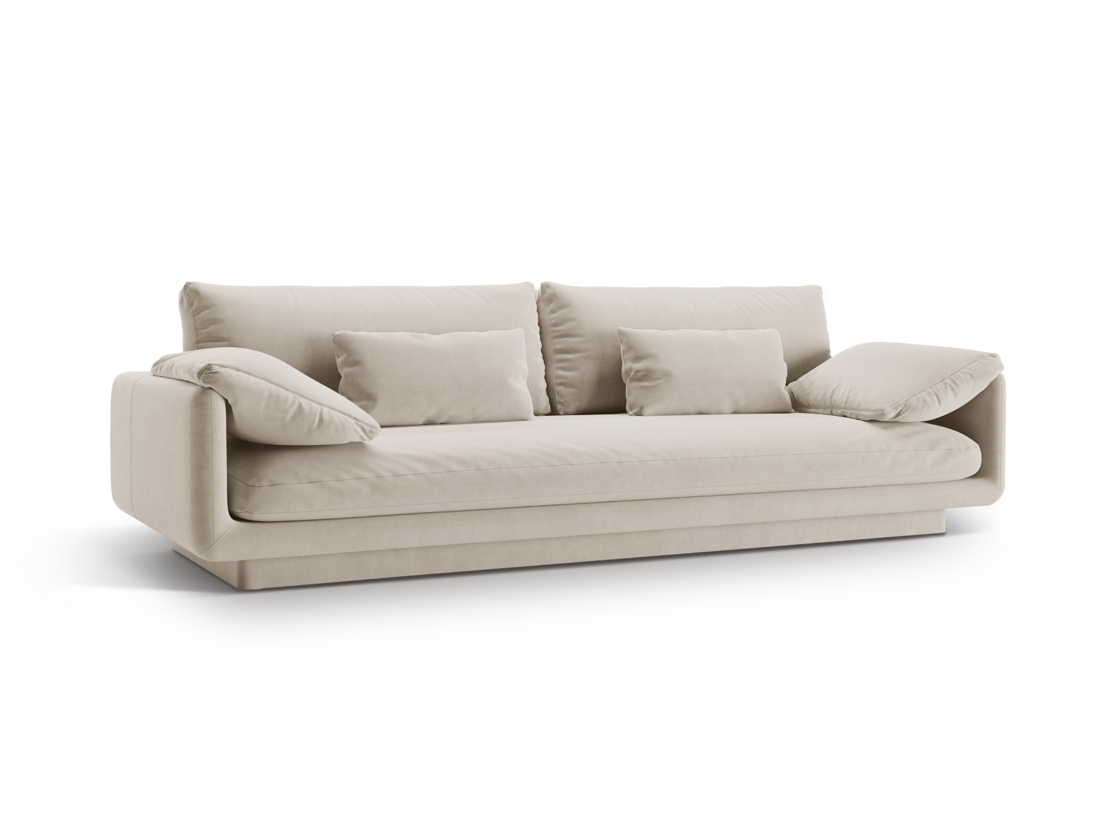 Velvet Sofa, "Torino", 4 Seats, 250x103x83