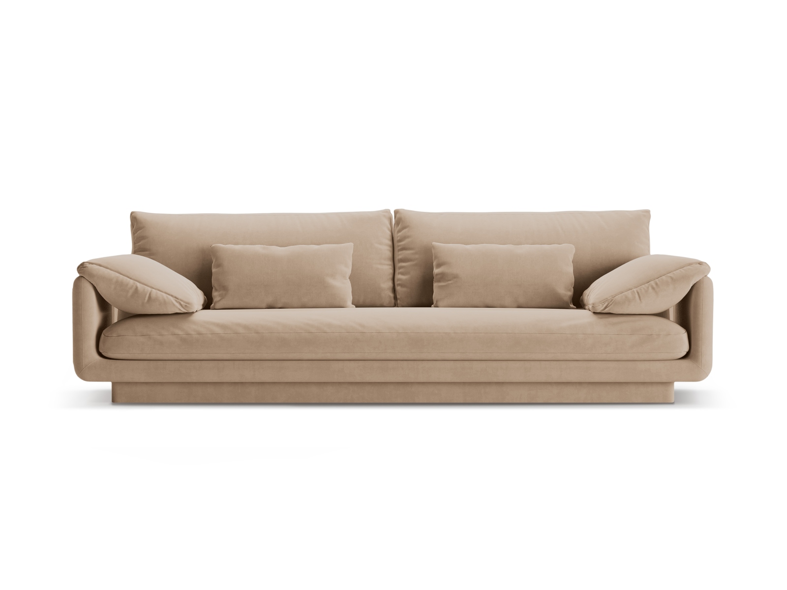 Velvet Sofa, "Torino", 4 Seats, 250x103x83