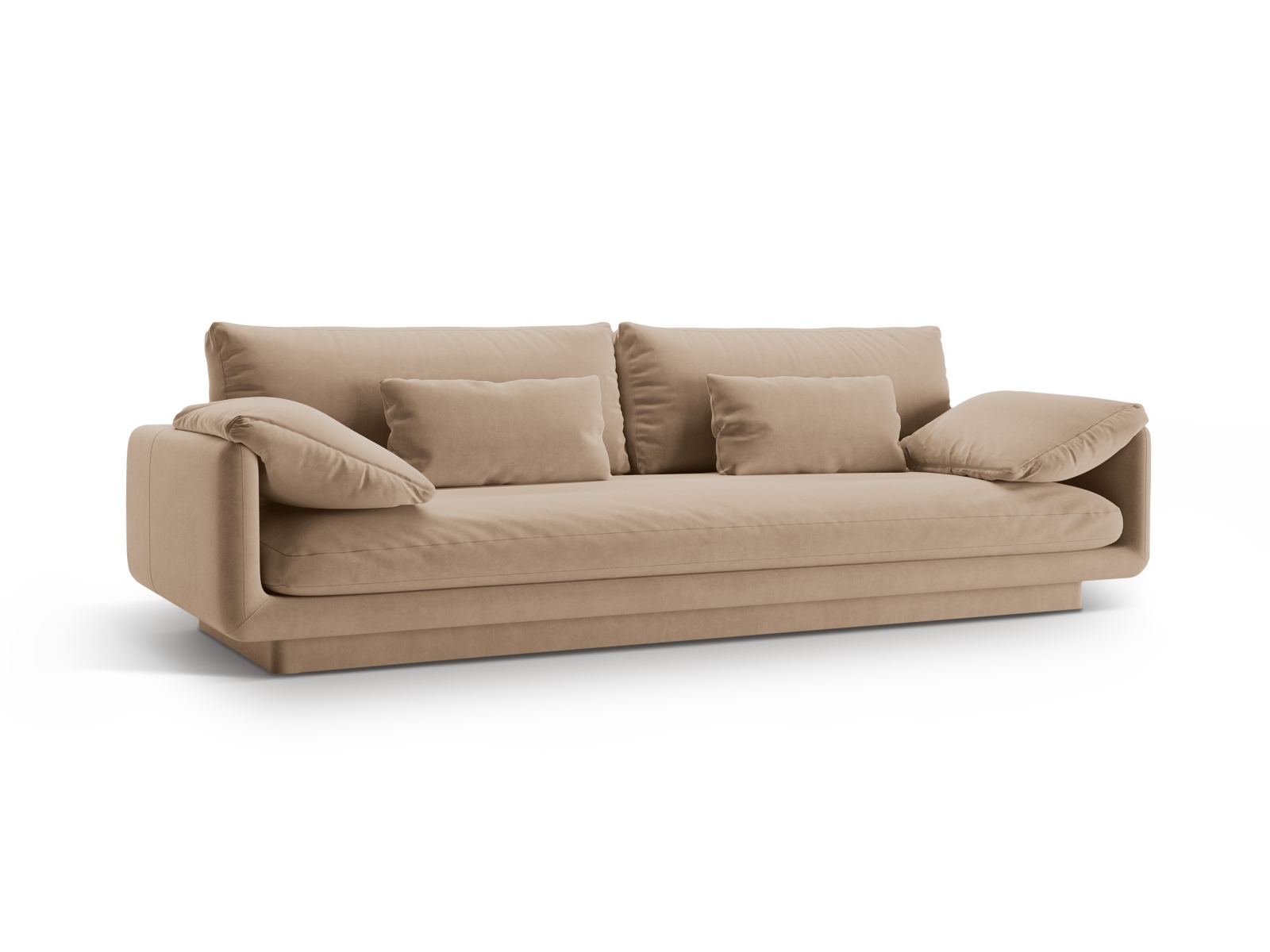Velvet Sofa, "Torino", 4 Seats, 250x103x83