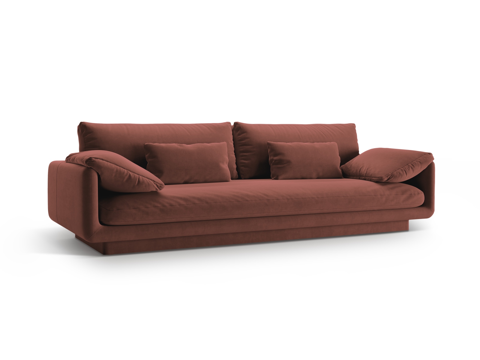 Velvet Sofa, "Torino", 4 Seats, 250x103x83