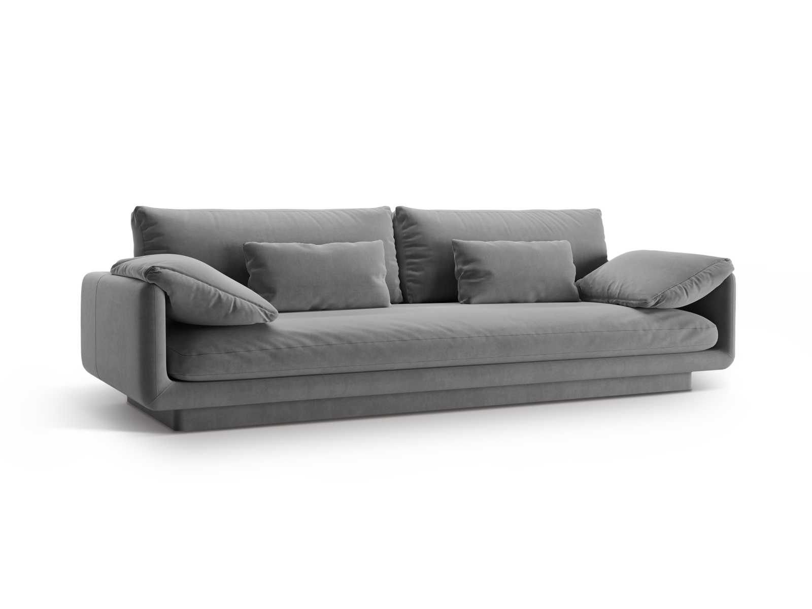 Velvet Sofa, "Torino", 4 Seats, 250x103x83
