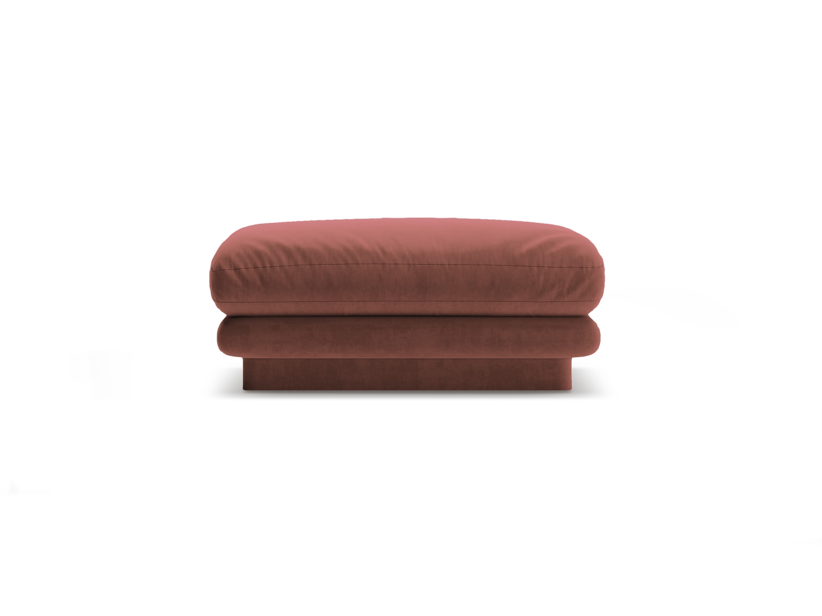 Velvet Pouf, "Torino", 1 Seat, 80x80x41