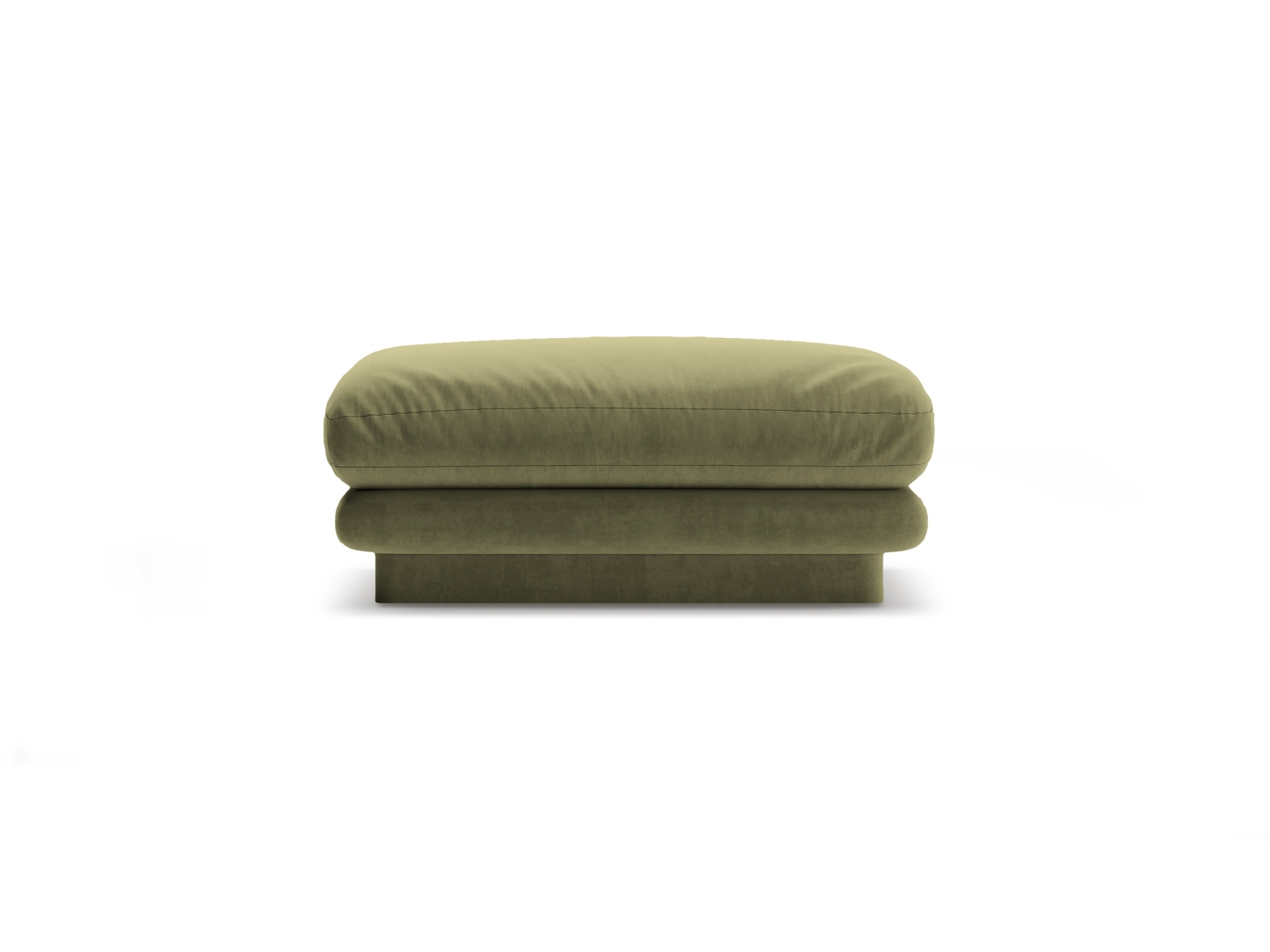 Velvet Pouf, "Torino", 1 Seat, 80x80x41