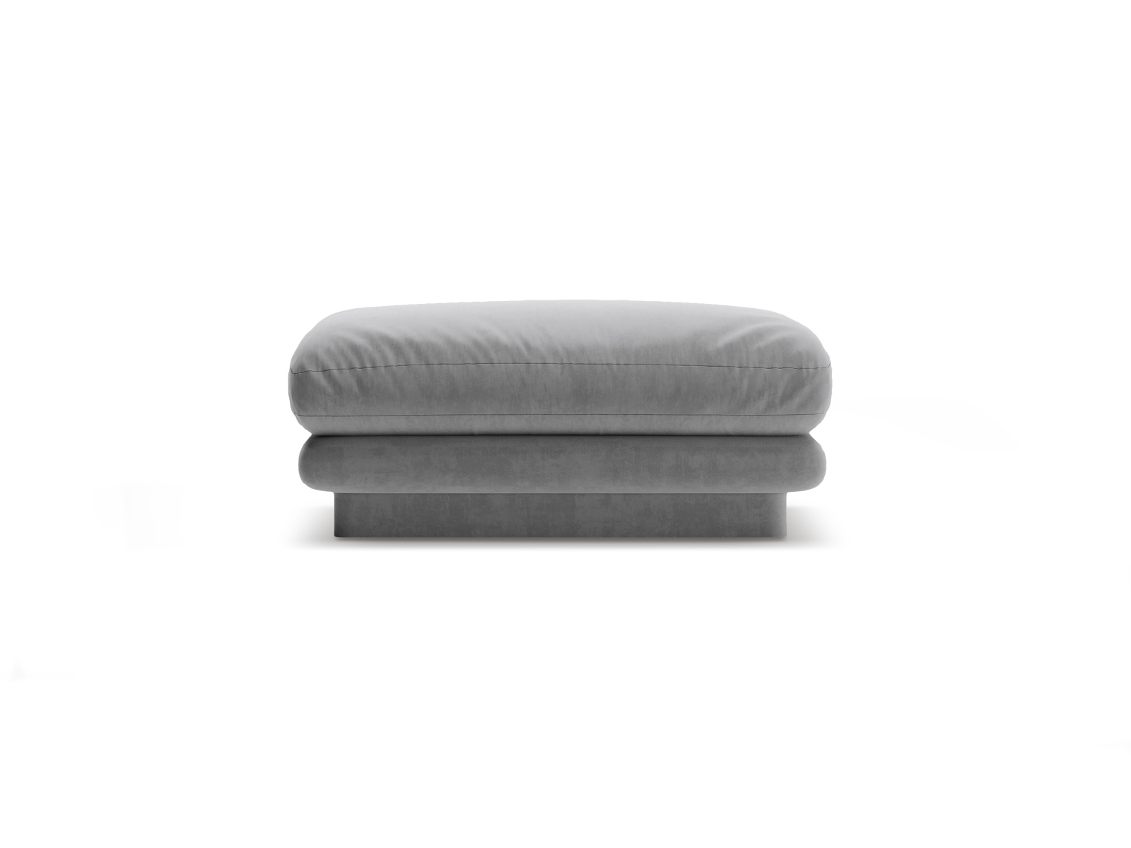 Velvet Pouf, "Torino", 1 Seat, 80x80x41