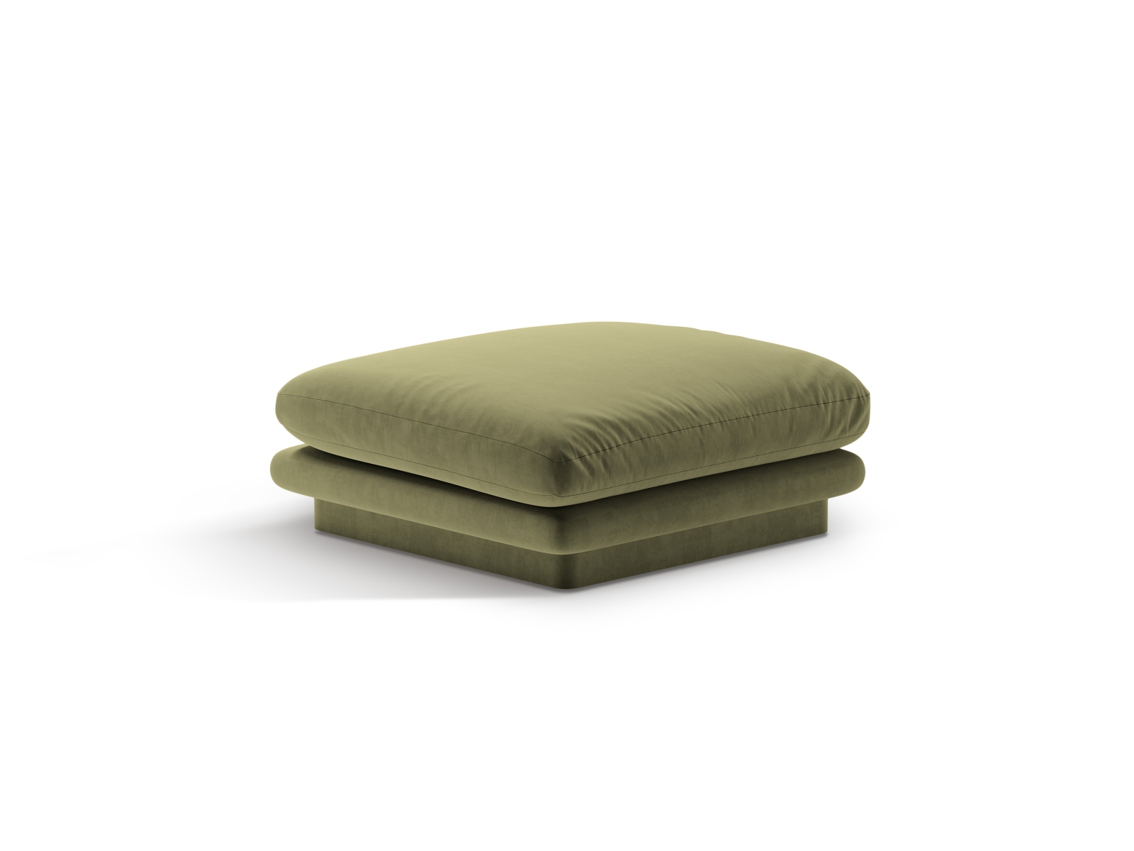 Velvet Pouf, "Torino", 1 Seat, 80x80x41