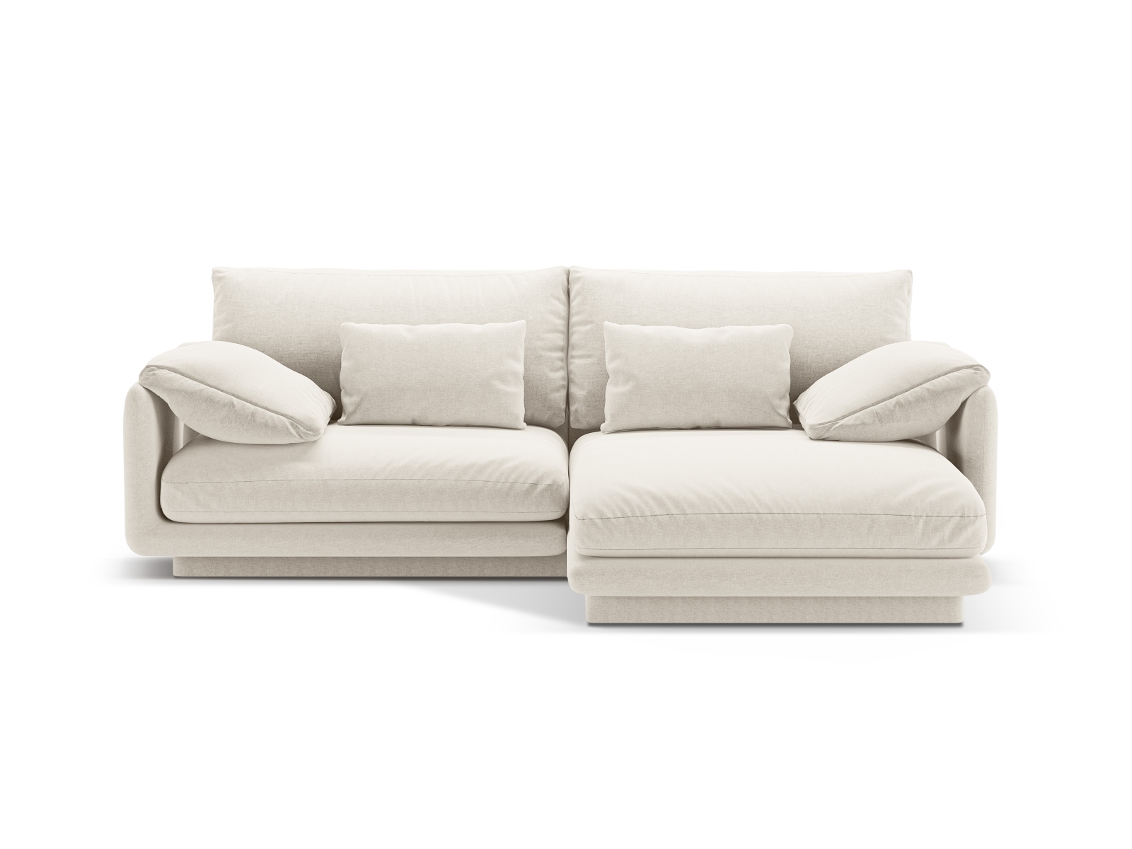 Right Corner Sofa, "Torino", 3 Seats, 220x170x83