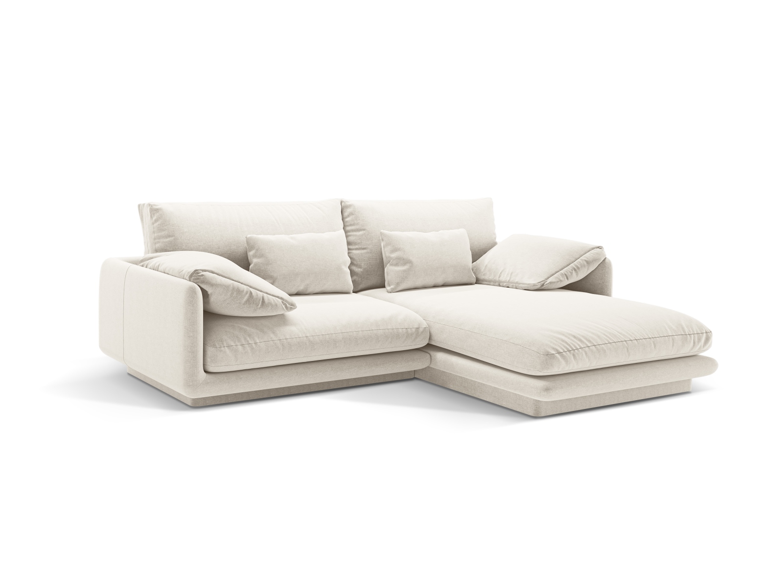 Right Corner Sofa, "Torino", 3 Seats, 220x170x83