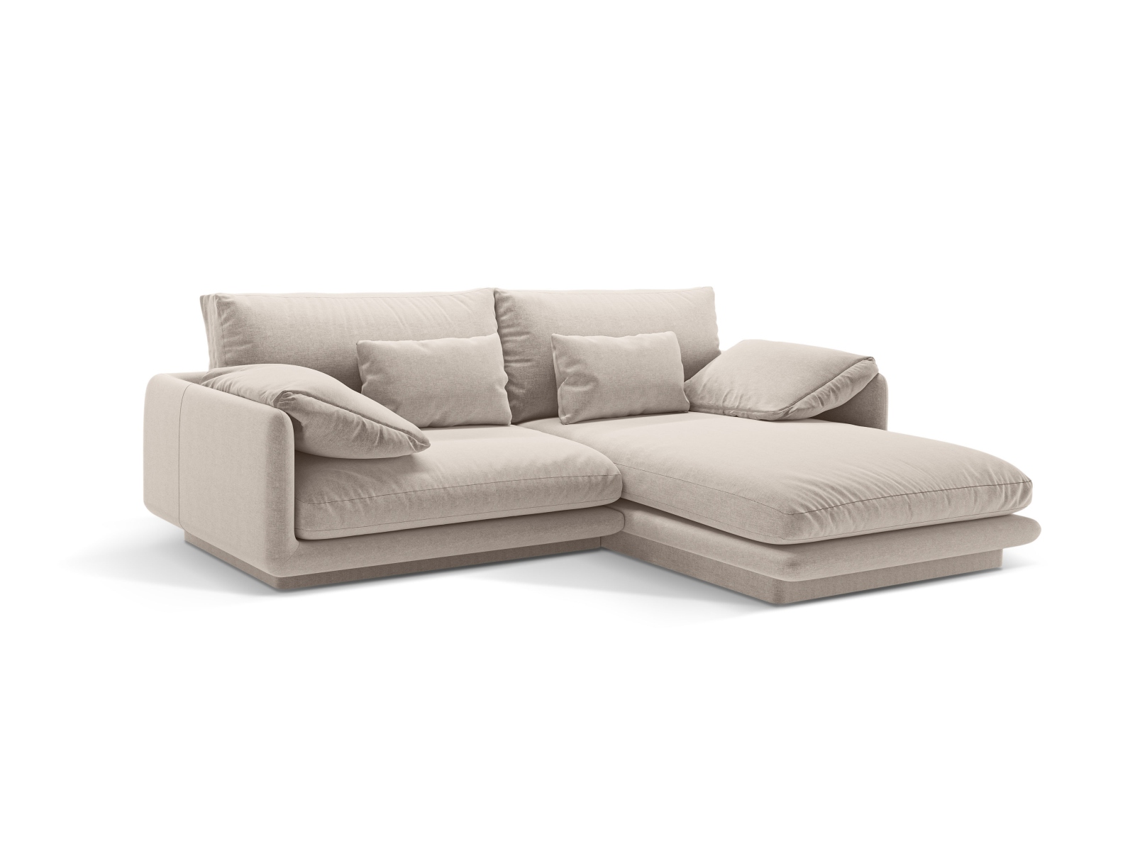 Right Corner Sofa, "Torino", 3 Seats, 220x170x83