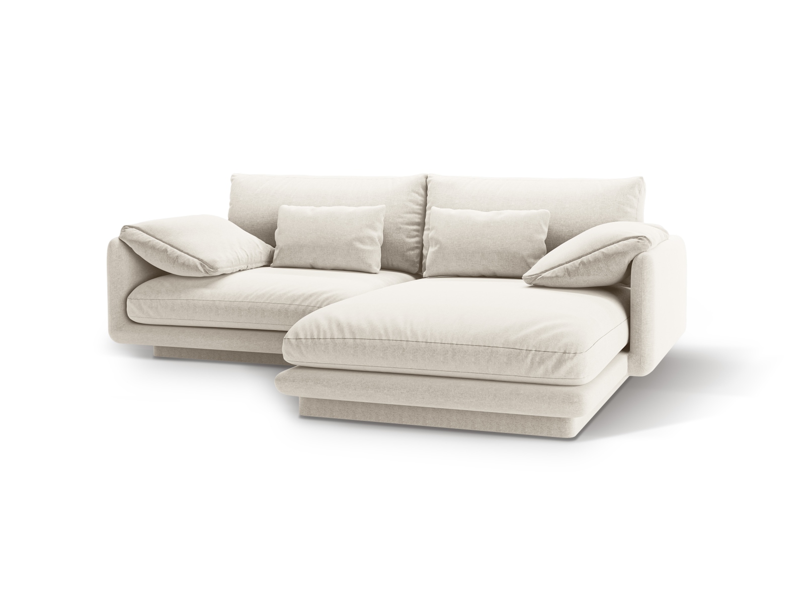 Right Corner Sofa, "Torino", 3 Seats, 220x170x83