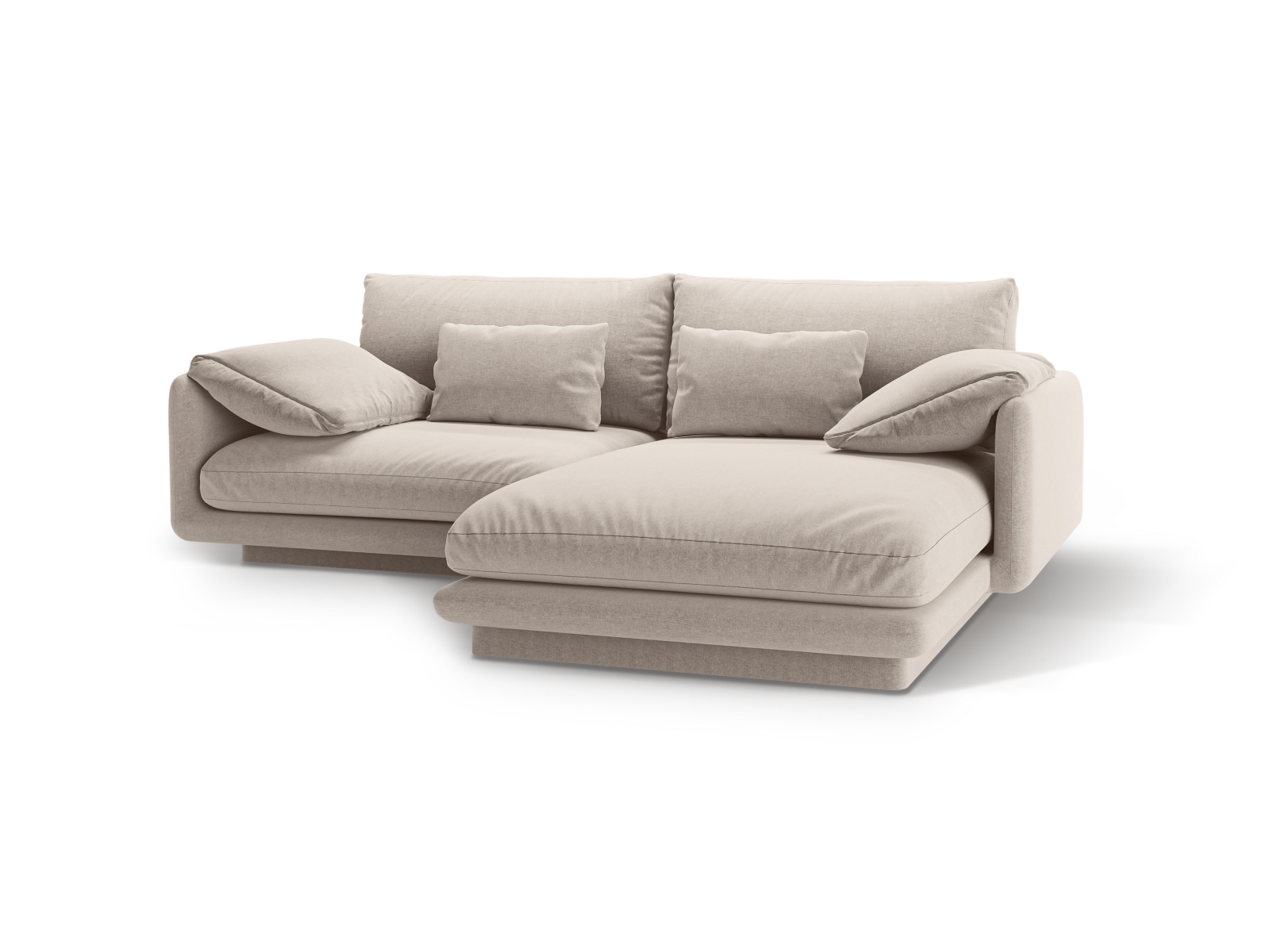 Right Corner Sofa, "Torino", 3 Seats, 220x170x83