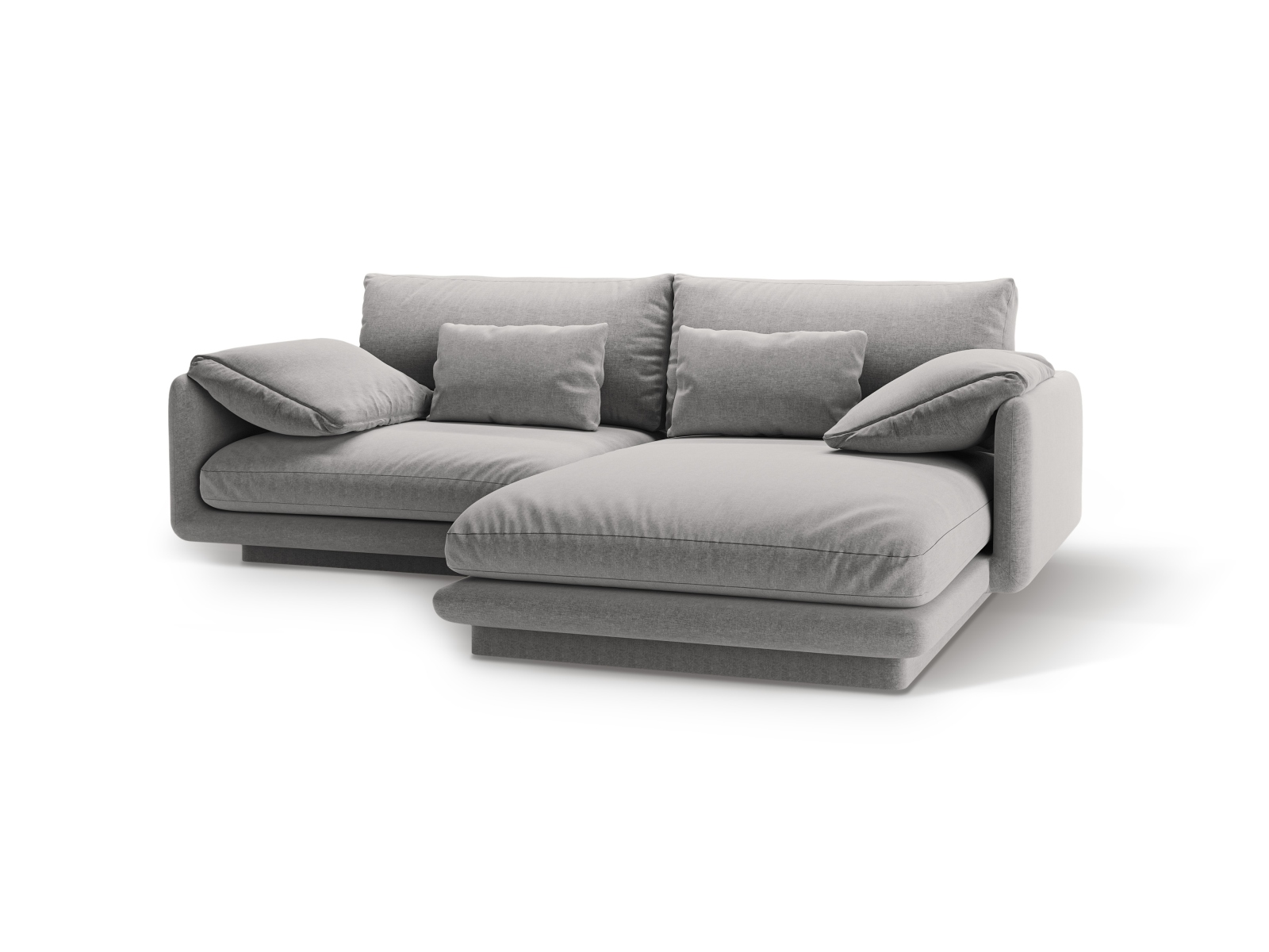 Right Corner Sofa, "Torino", 3 Seats, 220x170x83