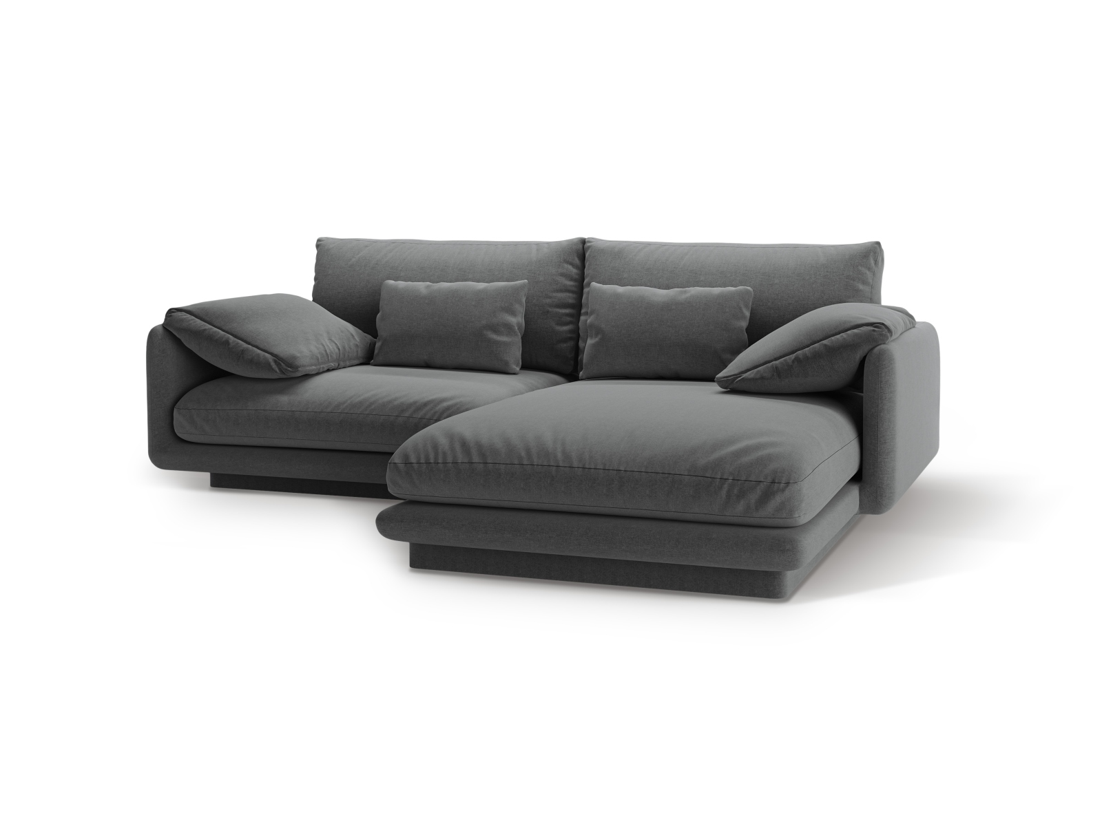 Right Corner Sofa, "Torino", 3 Seats, 220x170x83