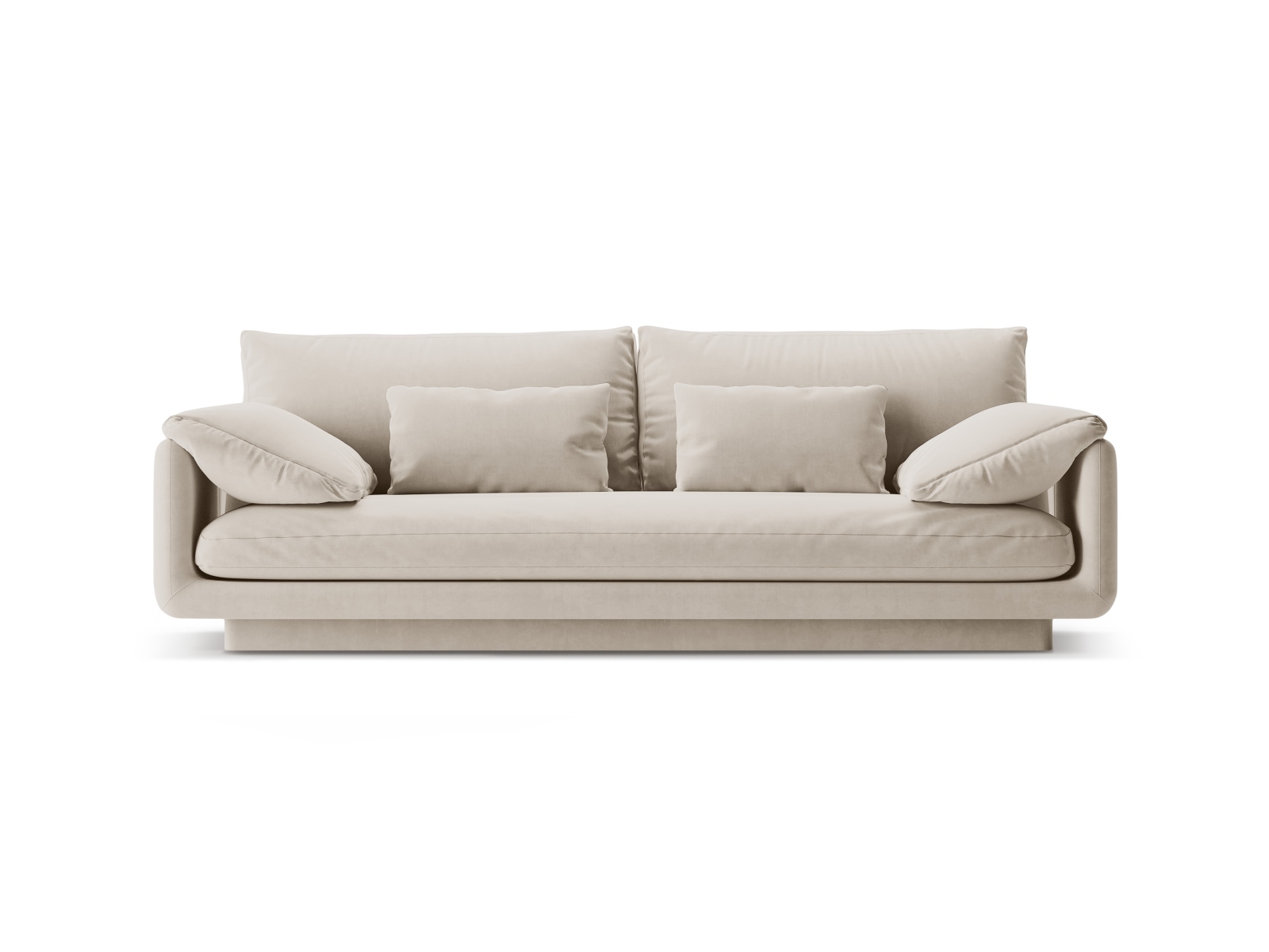 Velvet Sofa, "Torino", 3 Seats, 220x103x83