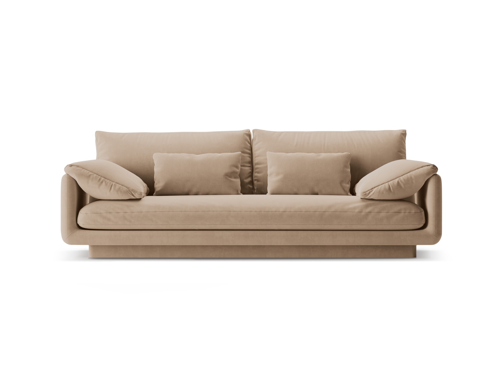 Velvet Sofa, "Torino", 3 Seats, 220x103x83