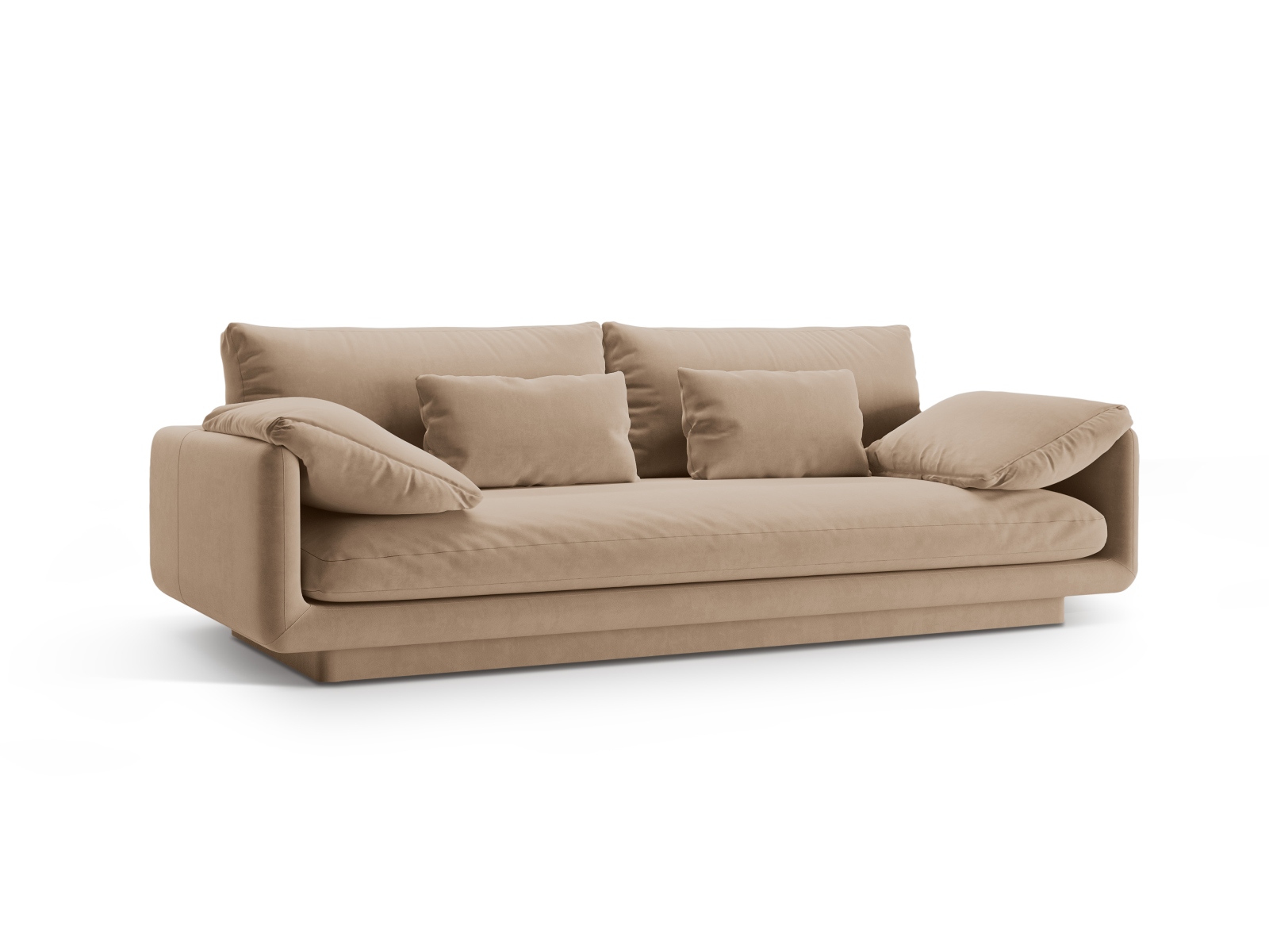Velvet Sofa, "Torino", 3 Seats, 220x103x83