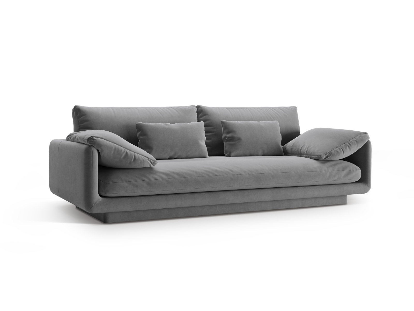 Velvet Sofa, "Torino", 3 Seats, 220x103x83