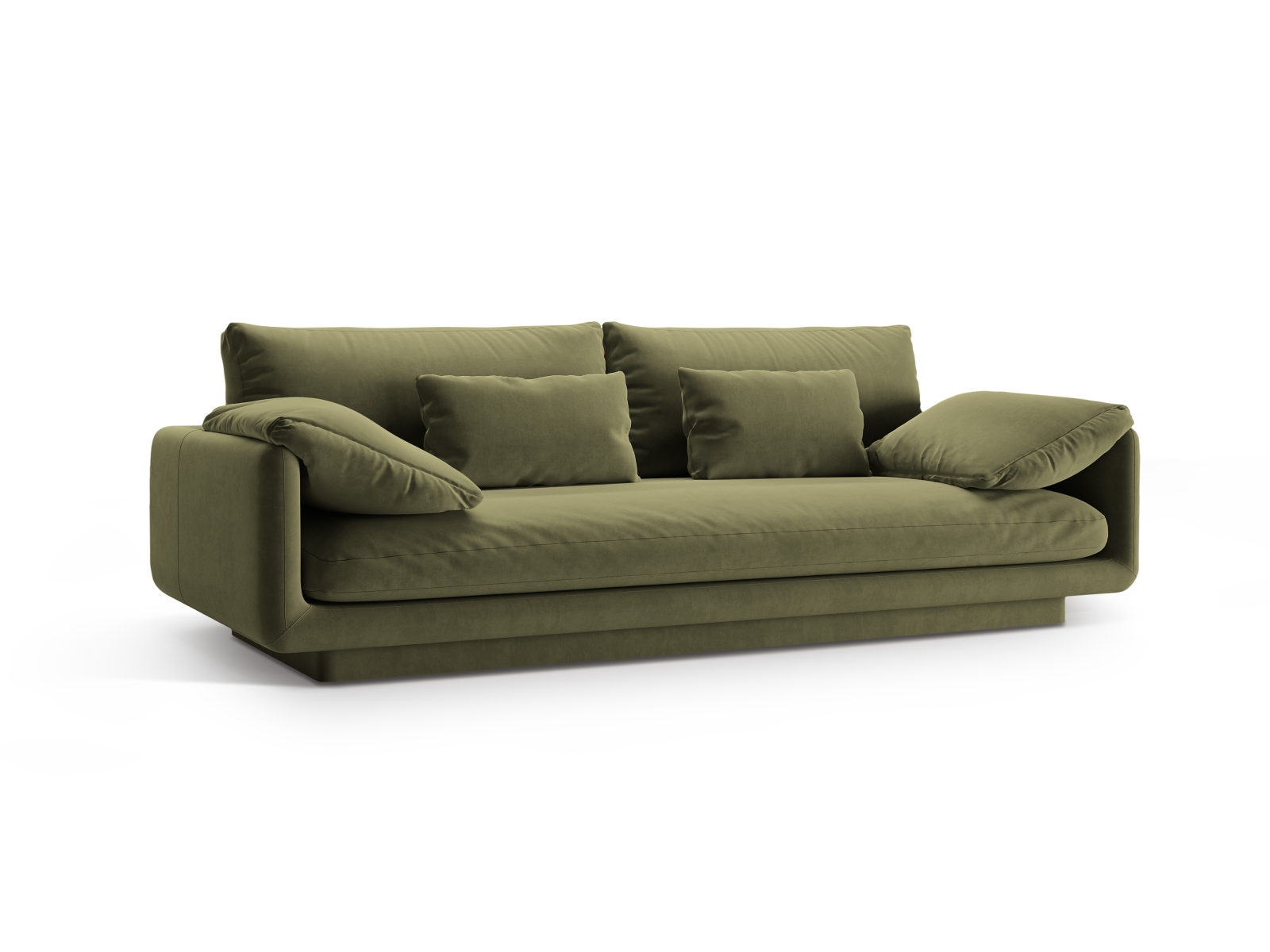 Velvet Sofa, "Torino", 3 Seats, 220x103x83