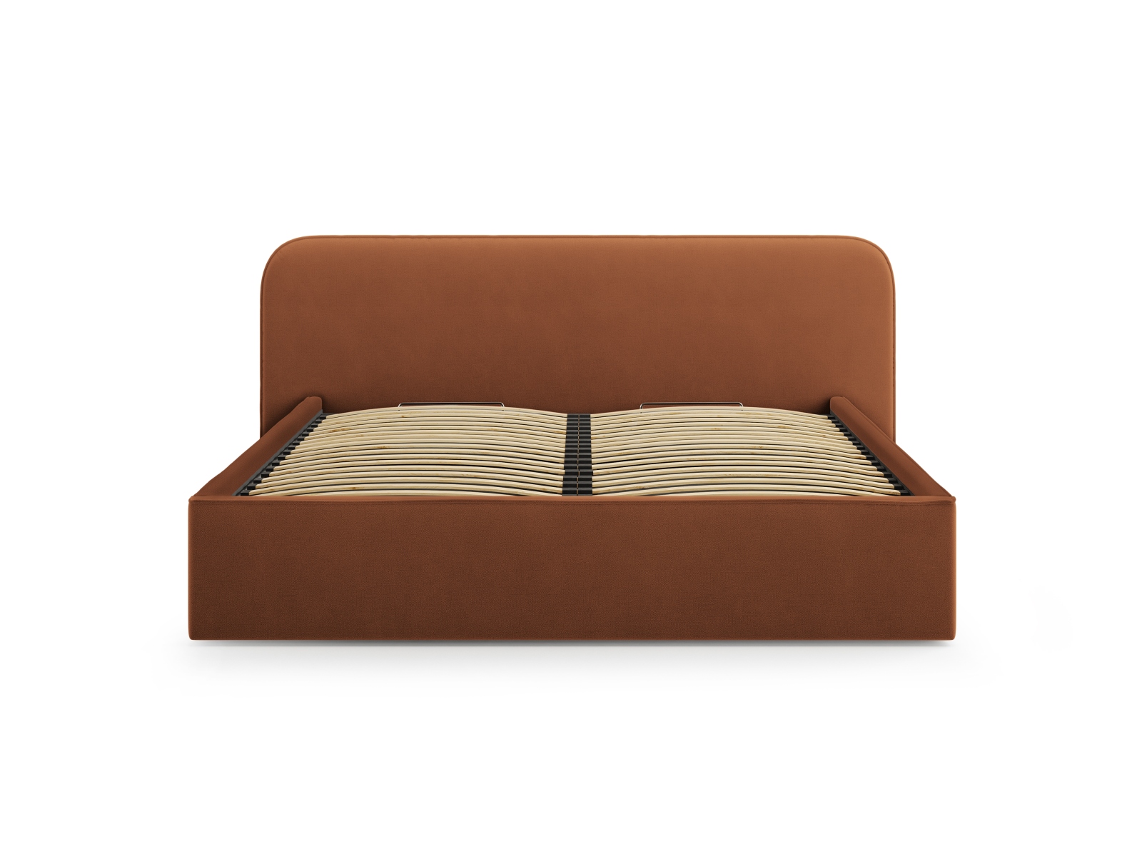 Velvet Storage Bed With Headboard, "Elizabeth", 185x215x90