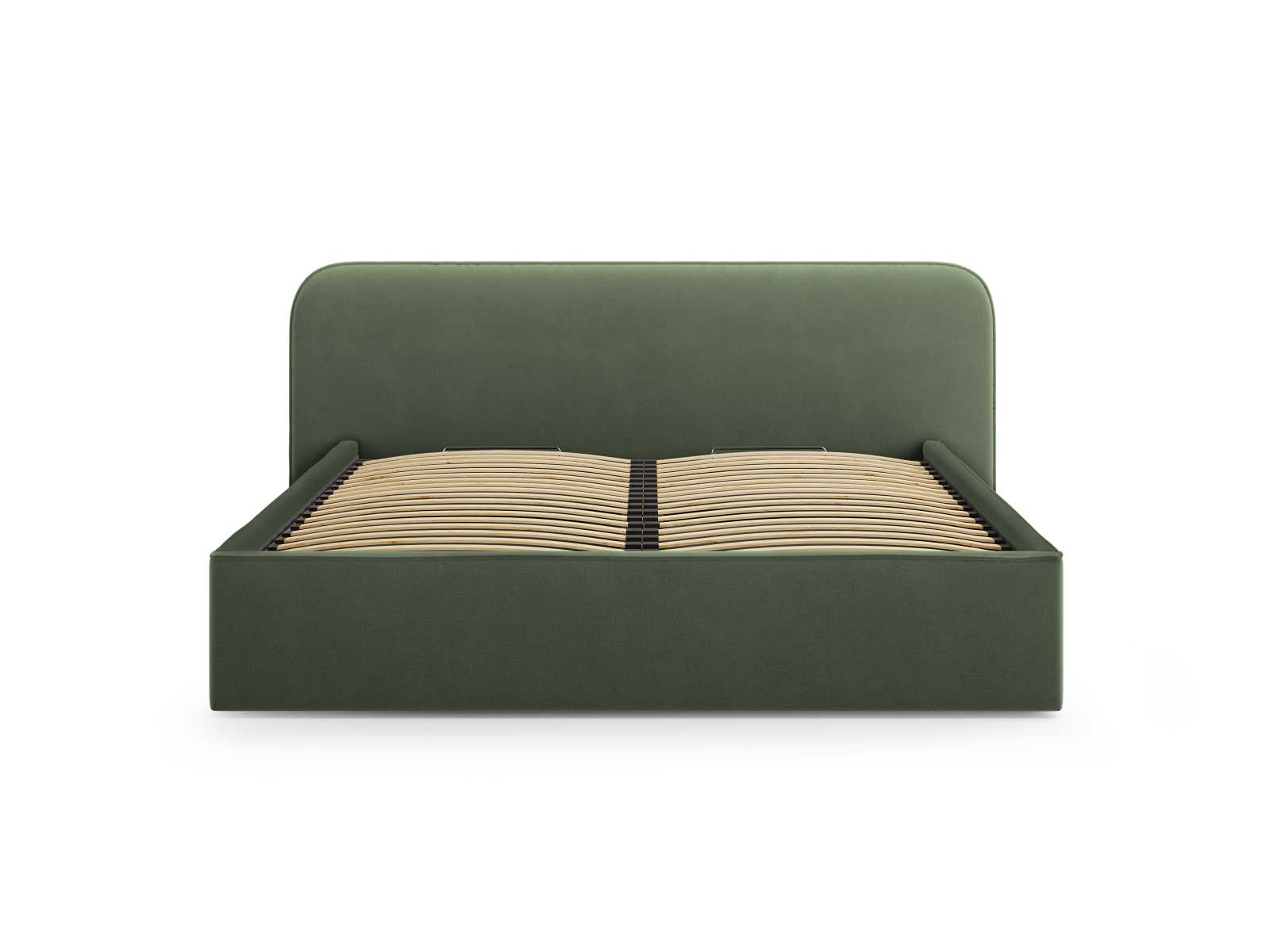 Velvet Storage Bed With Headboard, "Elizabeth", 205x215x90
