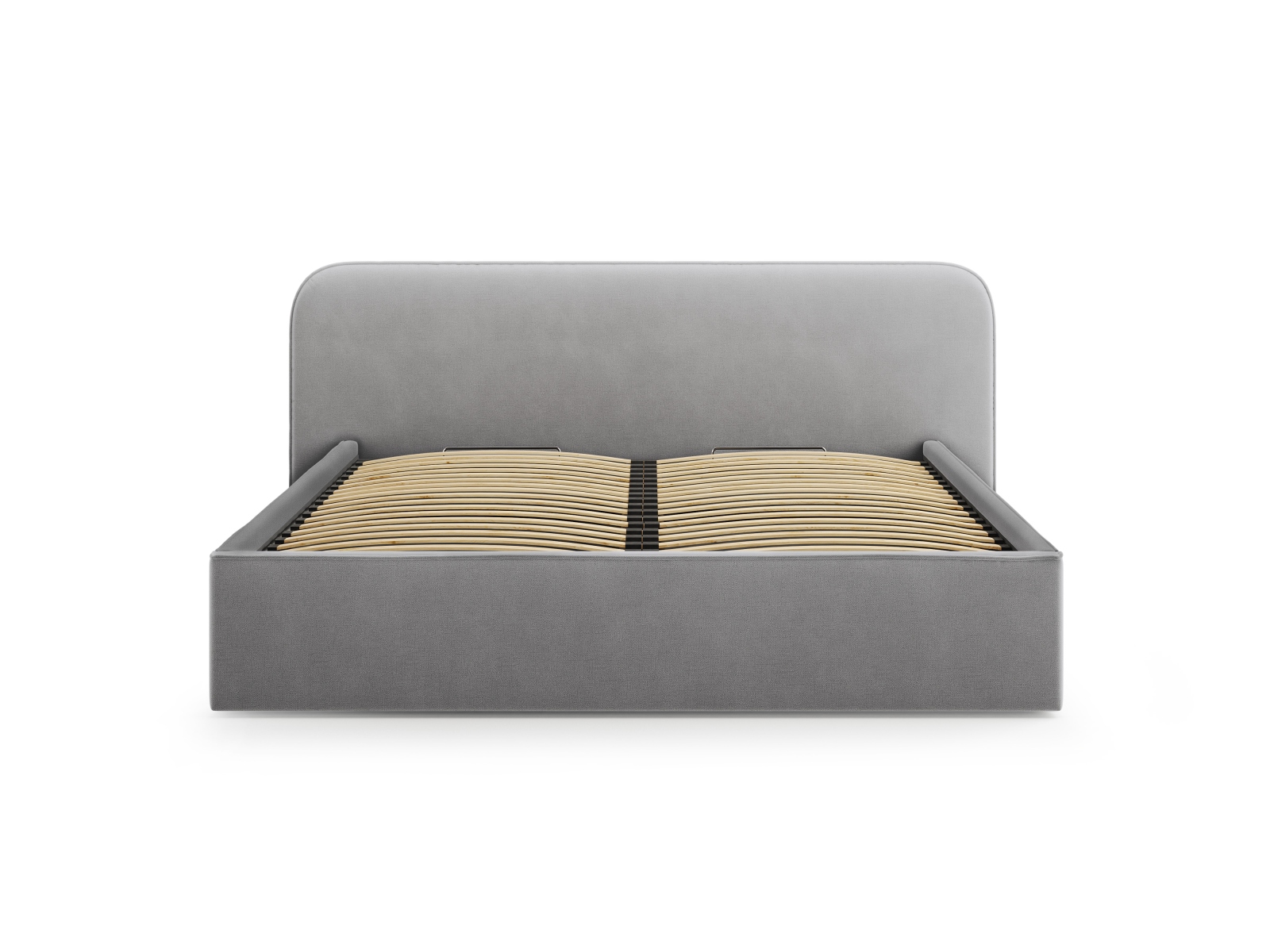 Velvet Storage Bed With Headboard, "Elizabeth", 225x215x90