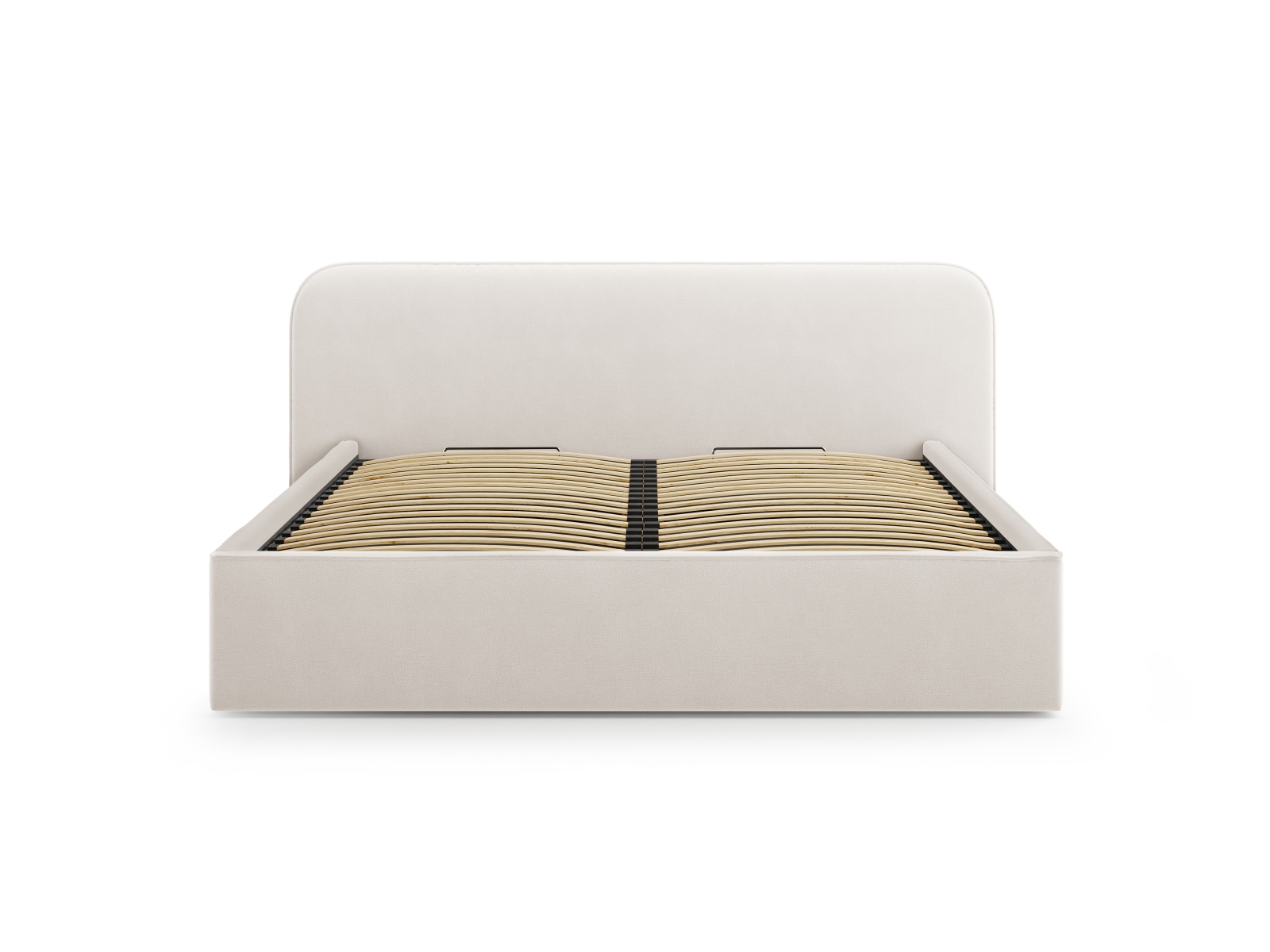 Velvet Storage Bed With Headboard, "Elizabeth", 245x215x90