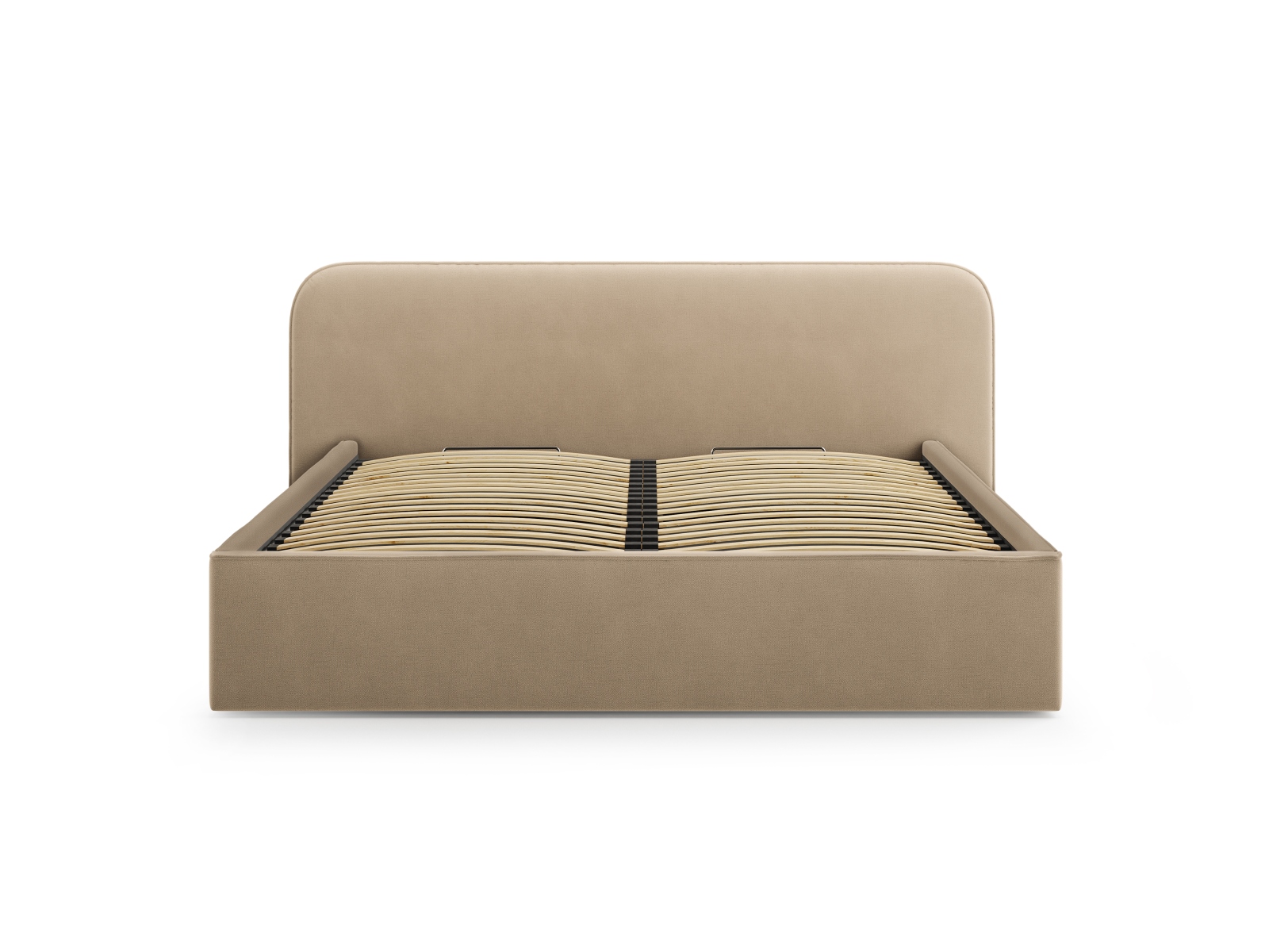 Velvet Storage Bed With Headboard, "Elizabeth", 245x215x90