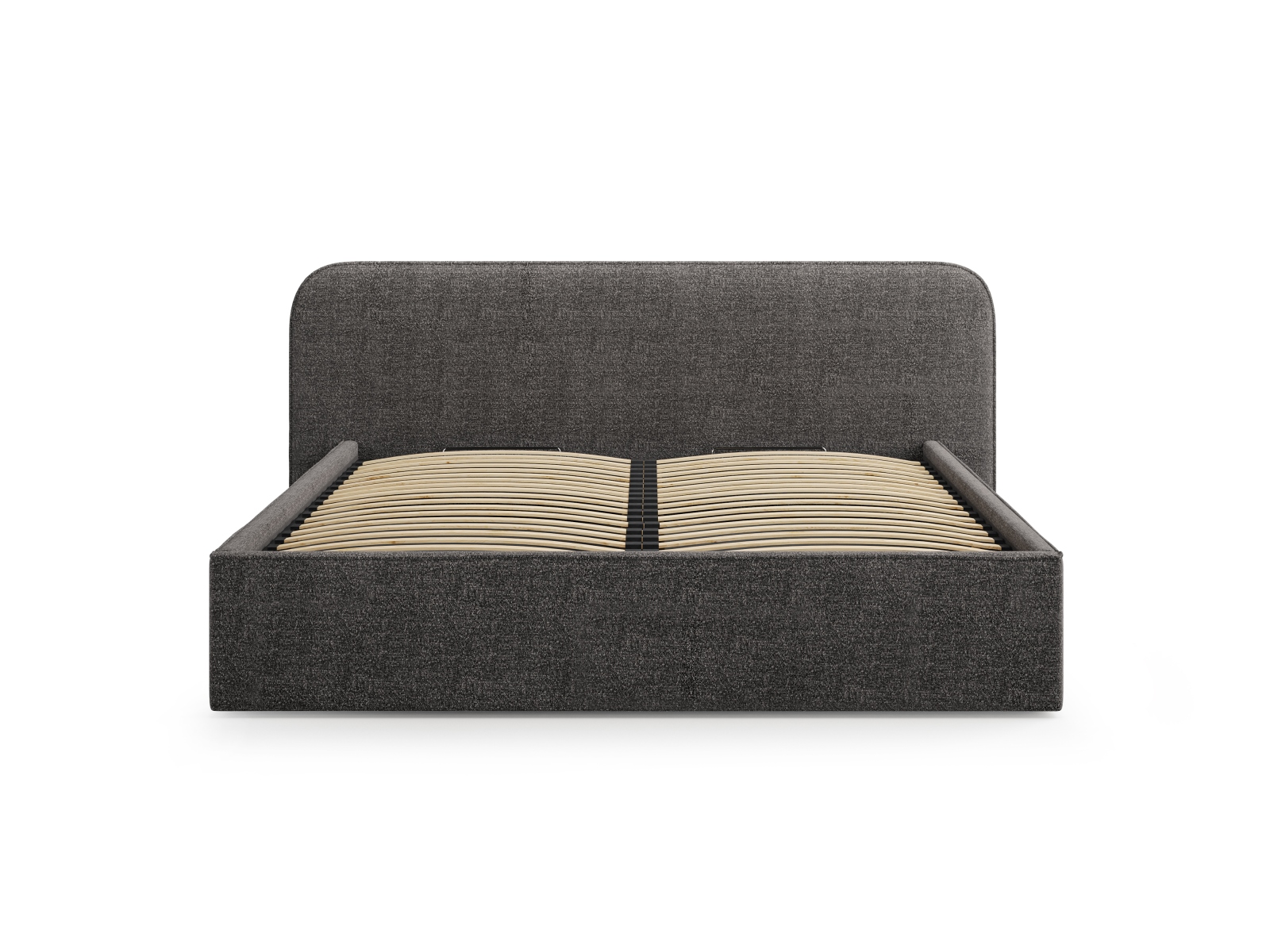Boucle Storage Bed with Headboard, "Elizabeth", 205x215x90