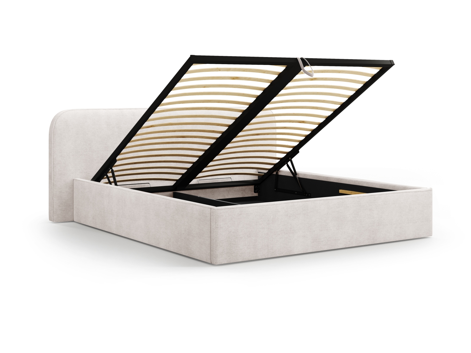 Storage Bed With Headboard, "Elizabeth", 185x215x90